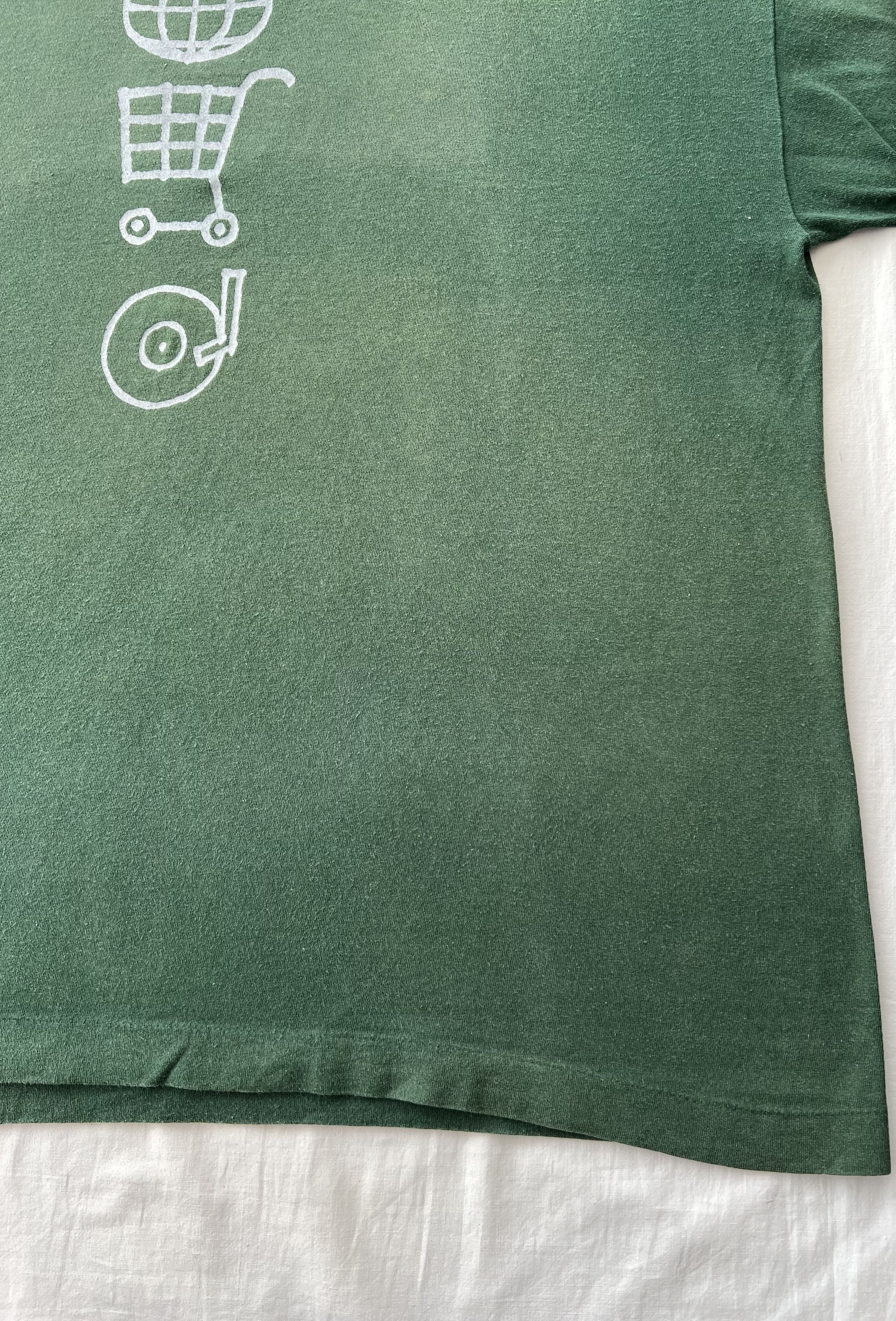 Vintage 1997 U2 Popmart Tour Rock Band Faded Green T-shirt