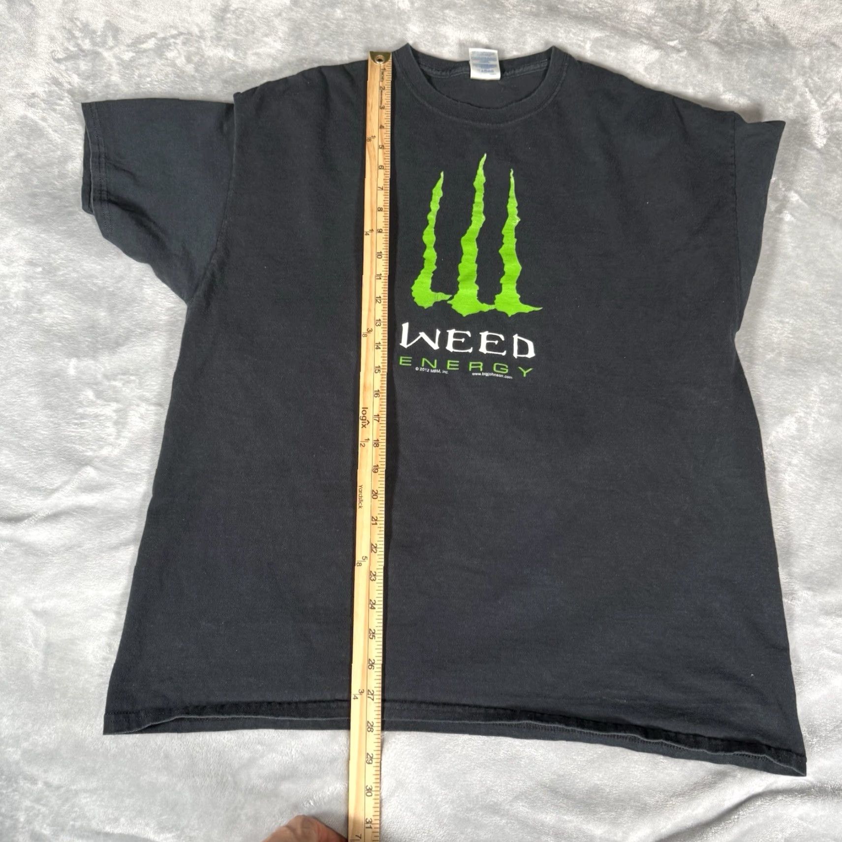 Big John Monster Energy Weed Parody T Shirt Mens XL Black Grunge Logo 2010s Vintage Not N/A Size US XL / EU 56 / 4 - 7 Thumbnail