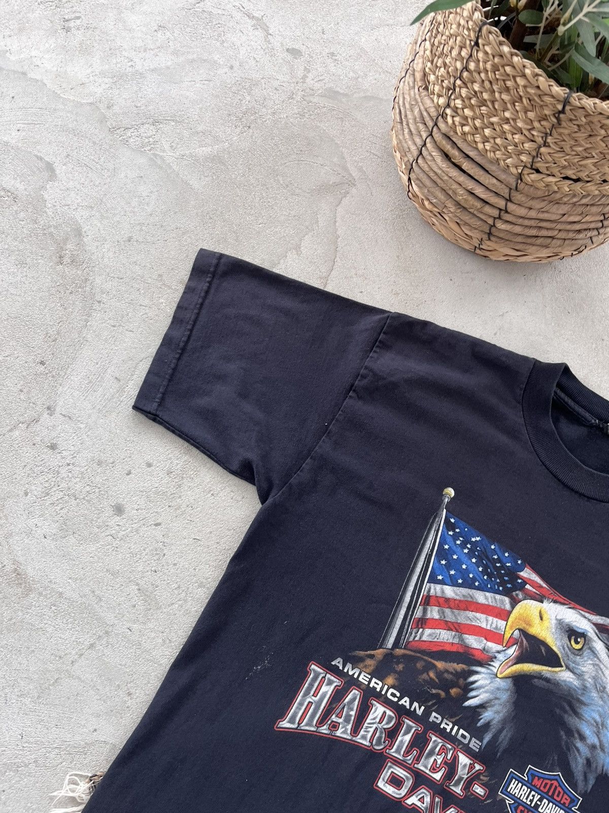 Harley Davidson Vintage Harley Davidson Graphic Black Tshirt Avantgarde Y2K Size US M / EU 48-50 / 2 - 3 Thumbnail