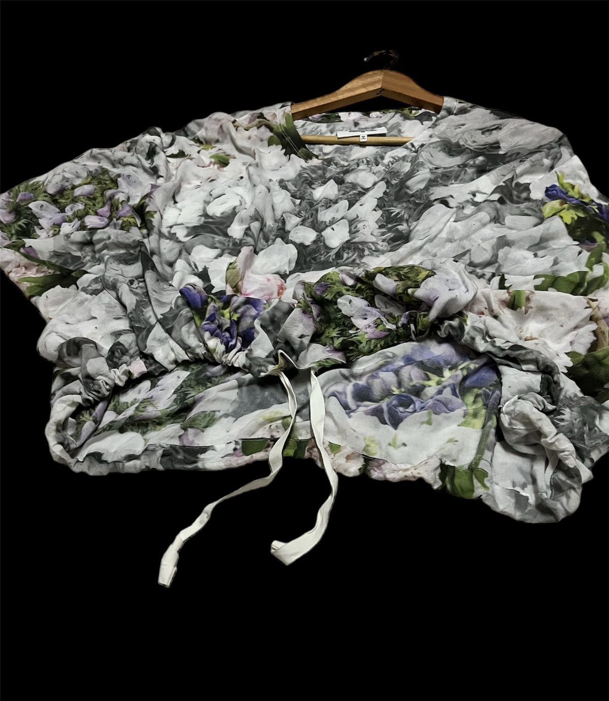 Designer × Maison Margiela 🔥Maison Martin Margiela MM6 Women Floral Oversize Blouse Size S / US 4 / IT 40 - 3 Thumbnail