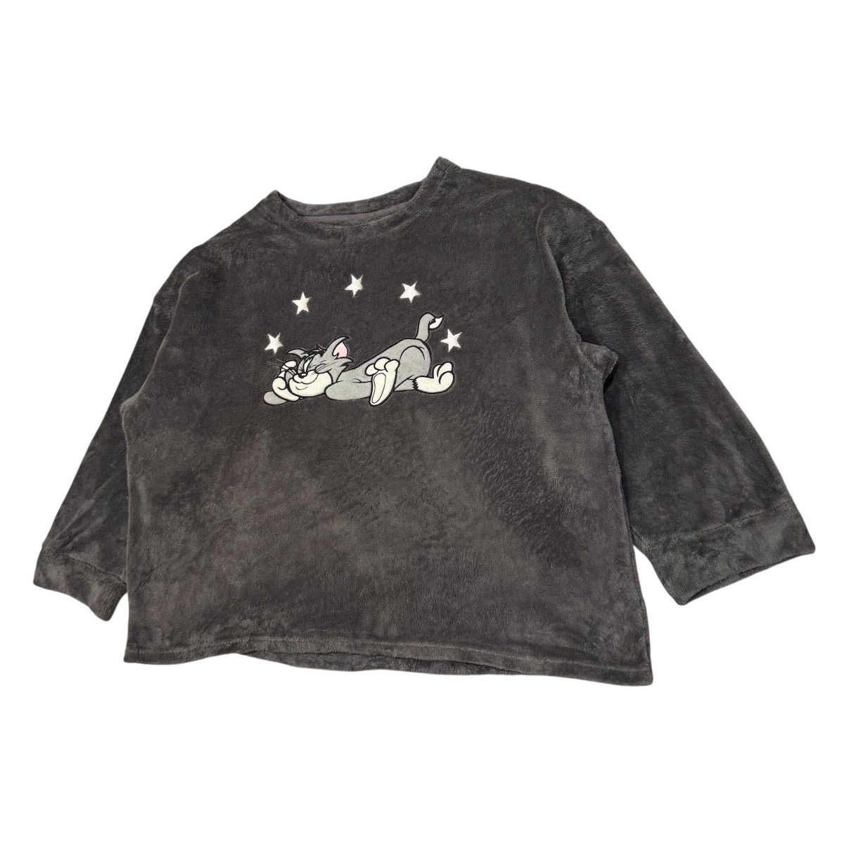 Cartoon Network GU Tom Fluffy Sweatshirt 3XL Grey Embroidered Lounge Size US XXL / EU 58 / 5 - 2 Thumbnail