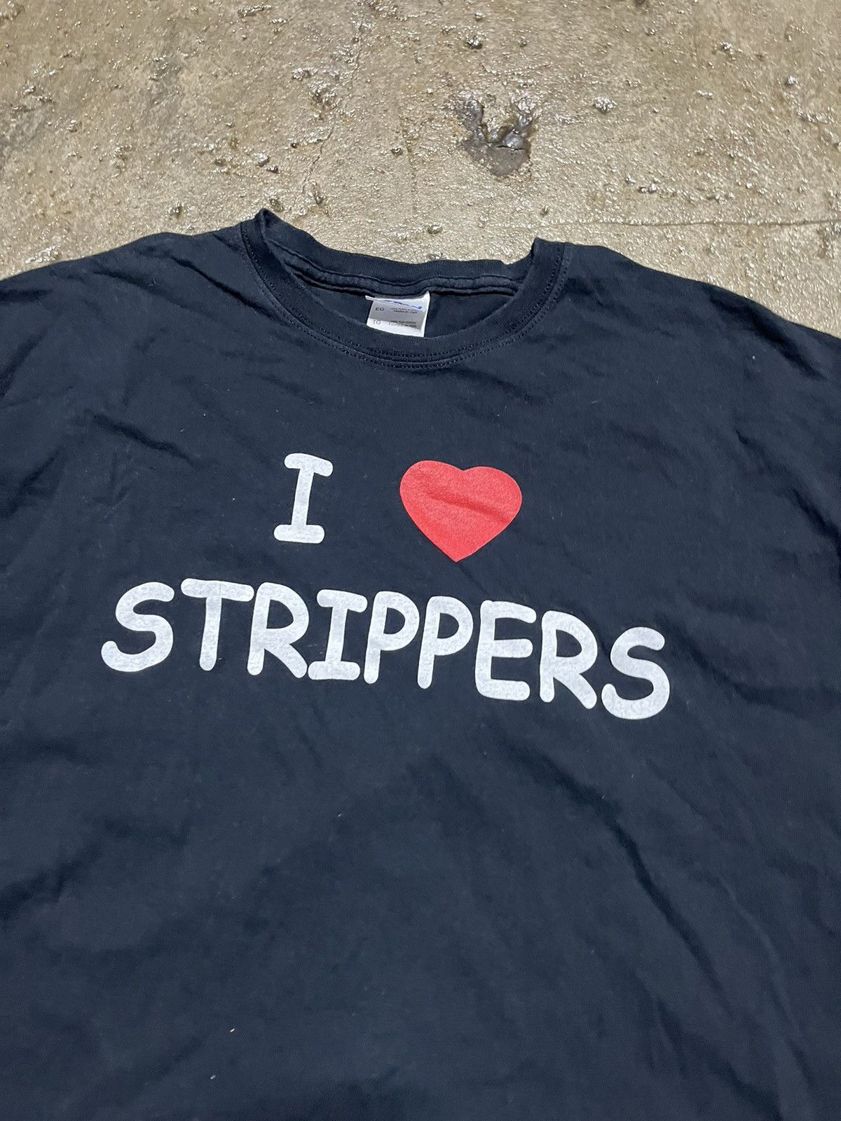 Vintage Crazy Vintage Y2K I Love Strippers Tee Pornstar Sex Humor Size US L / EU 52-54 / 3 - 3 Thumbnail