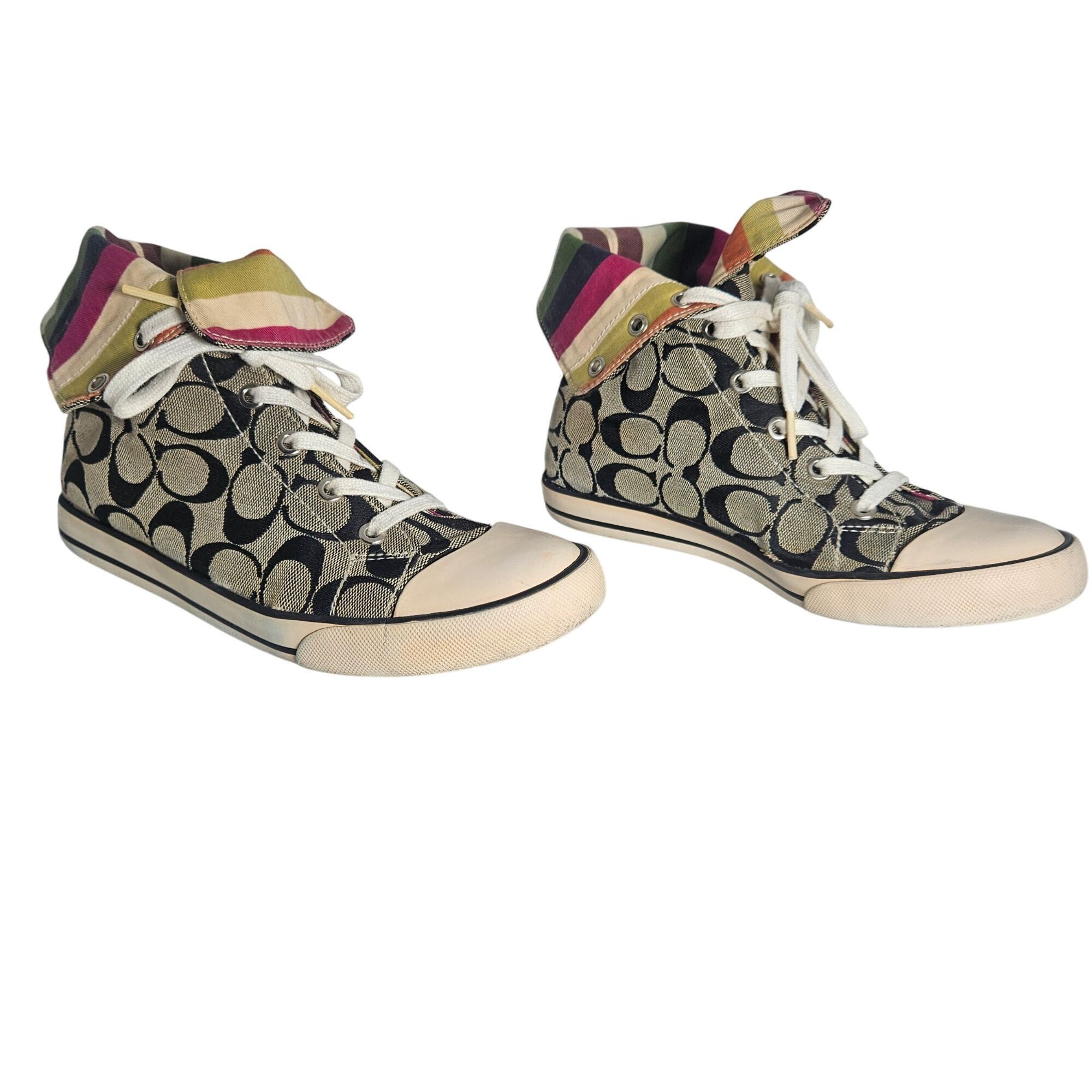 Coach Coach Women’s Bonney High-Top Sneaker Canvas 7 Retro Y2K Size US 7 / IT 37 - 11 Thumbnail