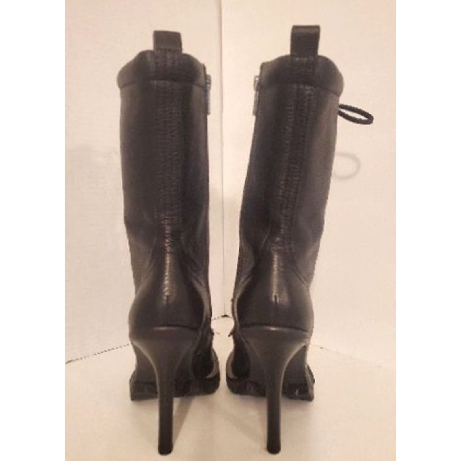 Tory Burch Tory Burch Trigg Stiletto Boot Black Leather 4" Heel Party/Cocktail Women Size 5 Size US 5 / IT 35 - 4 Thumbnail