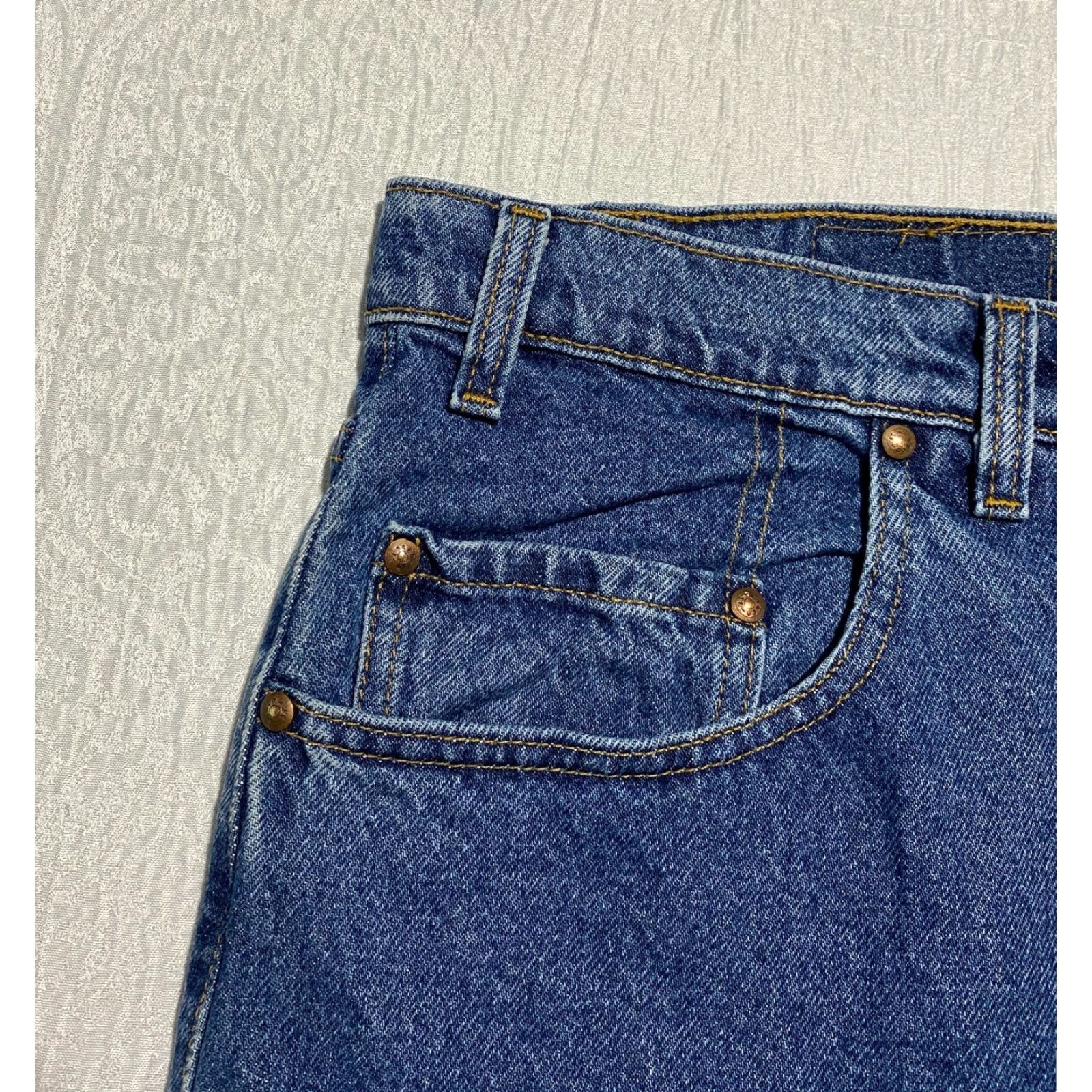 Levi's VINTAGE Levi's Jeans 545 Relaxed Straight 48x32 Blue 5-Pocket USA Denim 100% Cotton Mens Baggy Brown Tab 90s Size US 32 / EU 48 - 5 Thumbnail