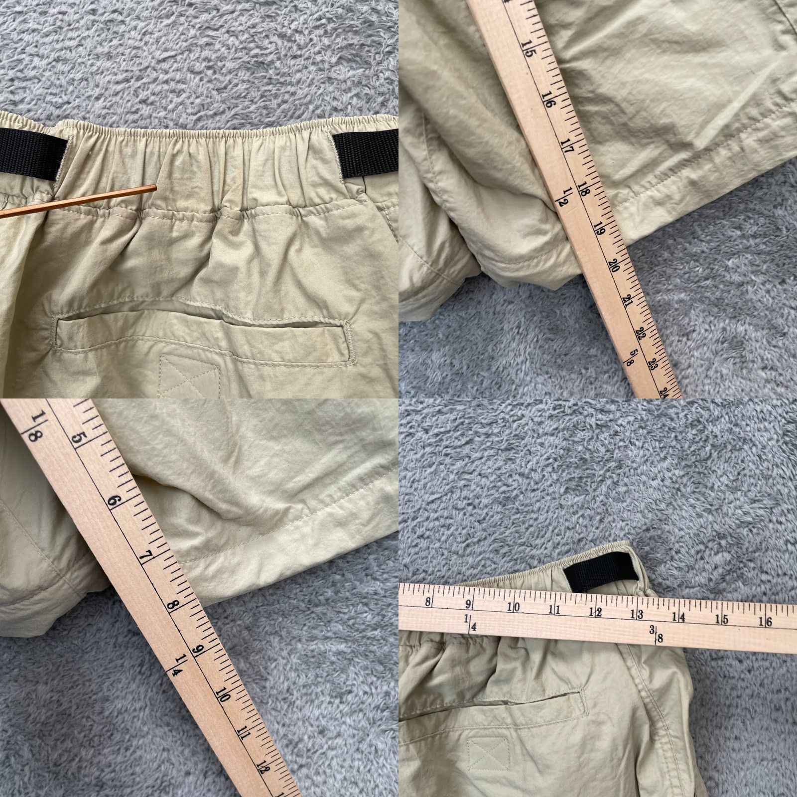 Vintage VINTAGE REI Shorts Mens Medium Beige Cargo Pockets Belted Waist Outdoor Camping Size US 28 / EU 44 - 8 Thumbnail