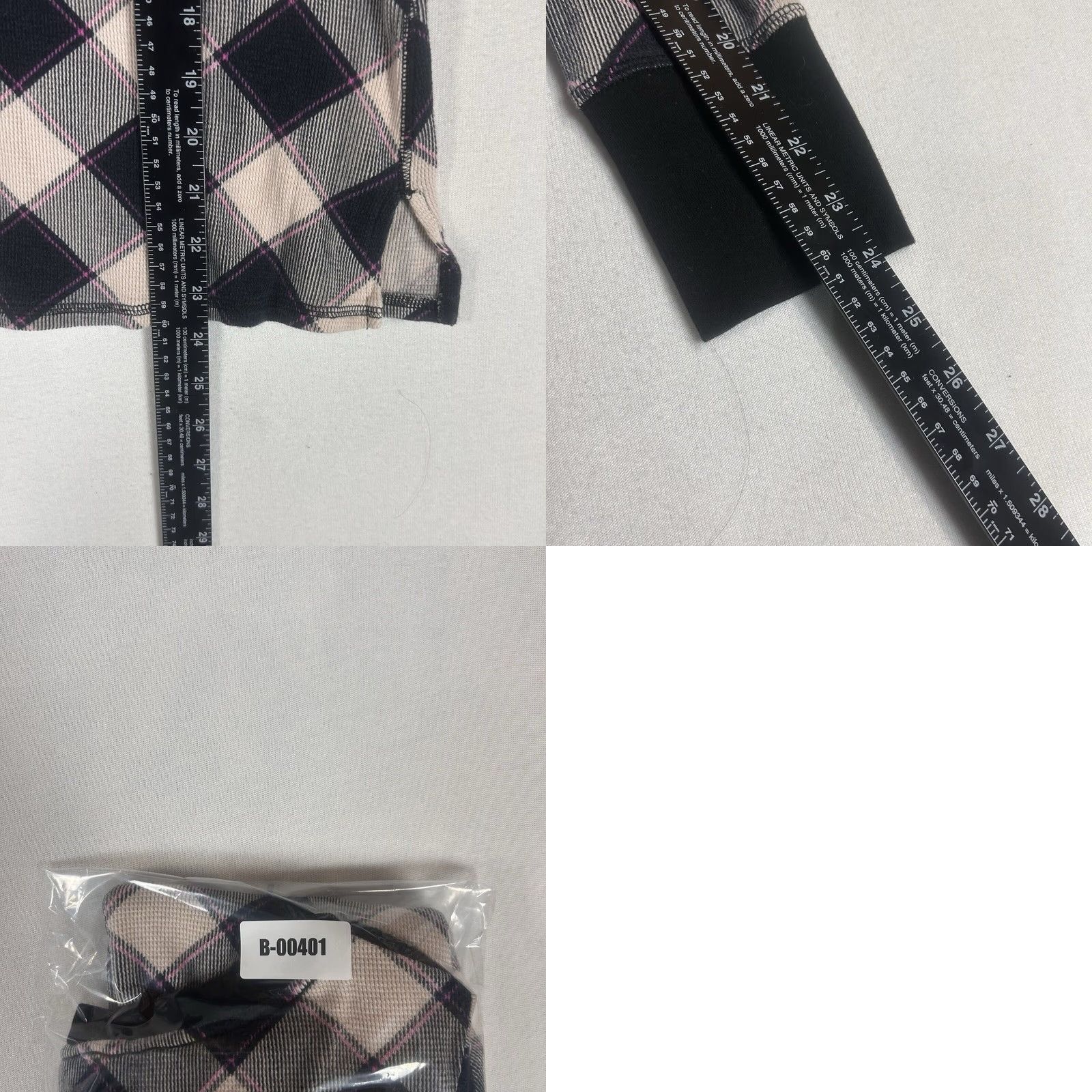 Victoria's Secret Victoria's Secret Plaid Lounge Long Sleeve Shirt Womens Large Knit Sleep Top Size L / US 10 / IT 46 - 8 Thumbnail