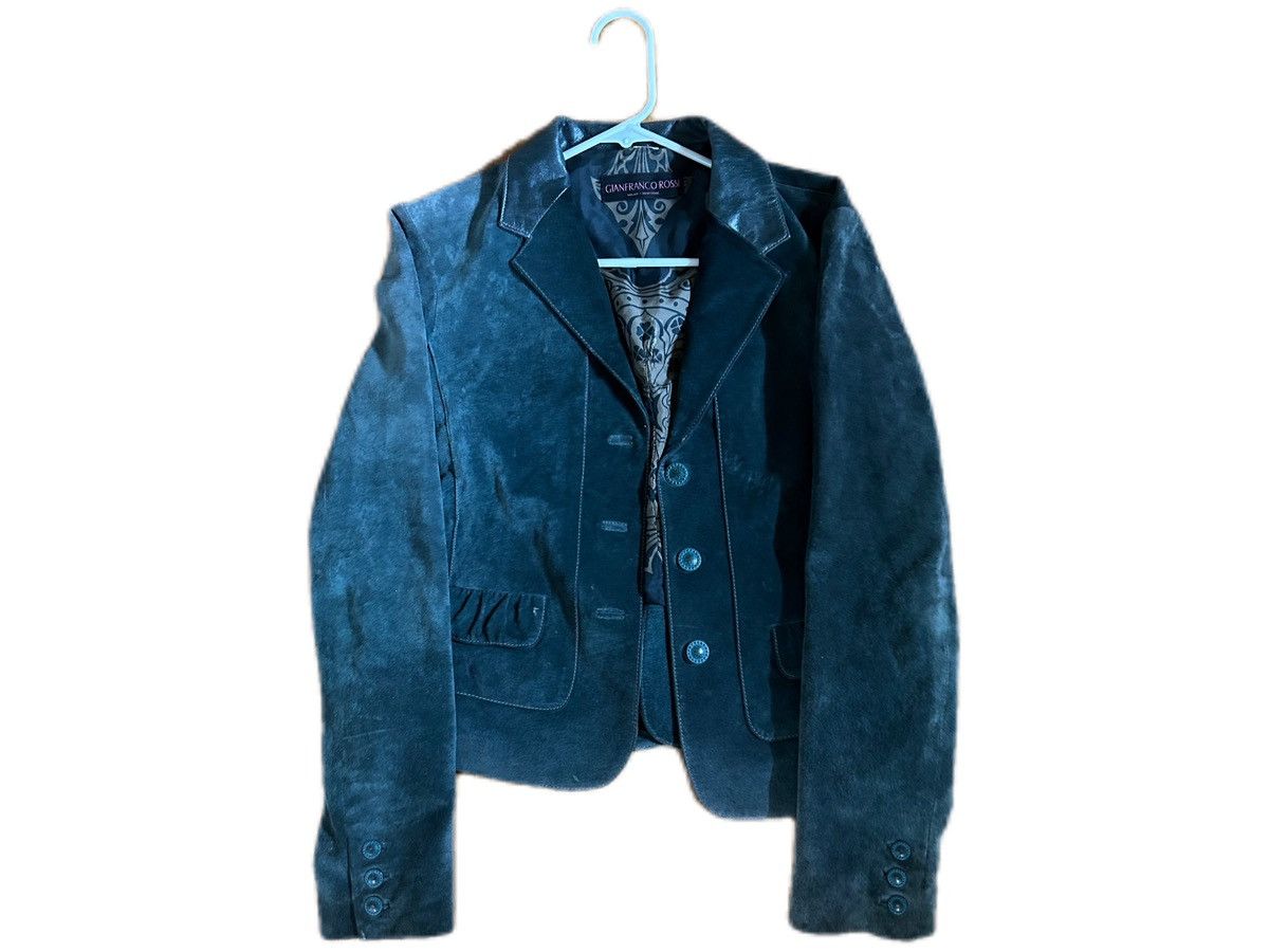Gianfranco Ferre Gianfranco Rossi Blazer / Leather Jacket Size S / US 4 / IT 40 - 1 Thumbnail
