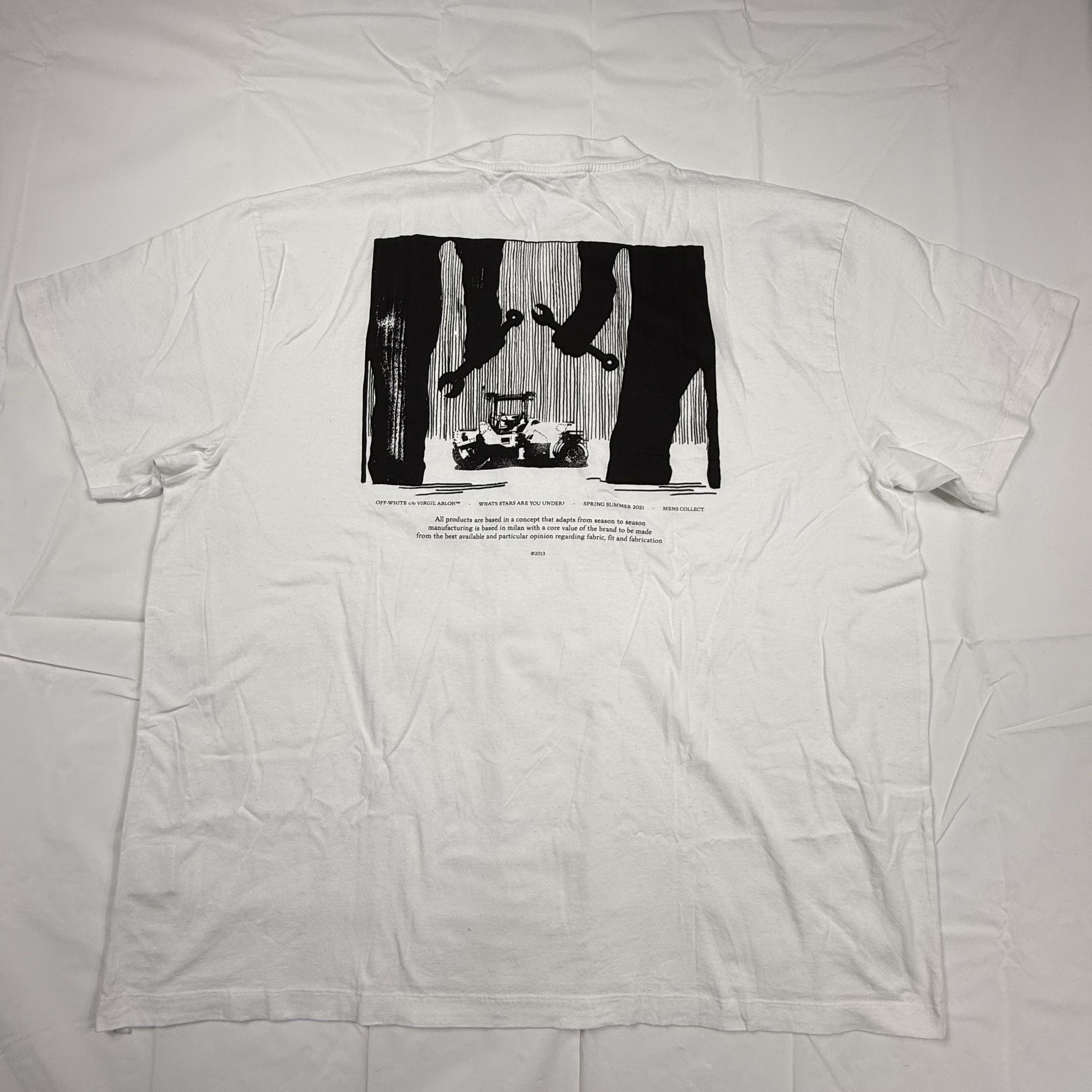 Off-White Off-White Mens Goblin Graphic T-Shirt White XL Size US XL / EU 56 / 4 - 8 Thumbnail