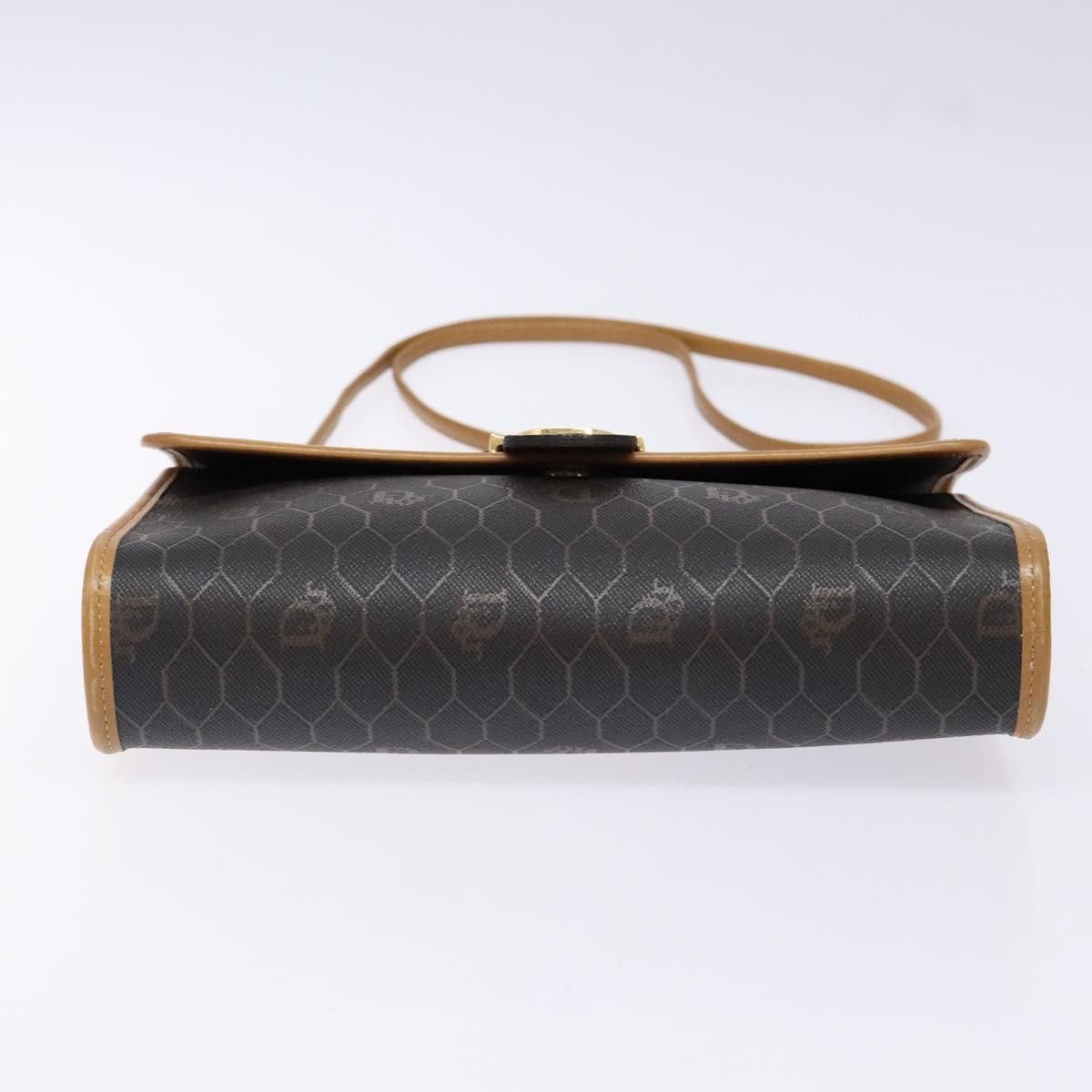 Dior DIOR Honeycomb Canvas Shoulder Bag Pvc Black Gold Size ONE SIZE - 9 Thumbnail