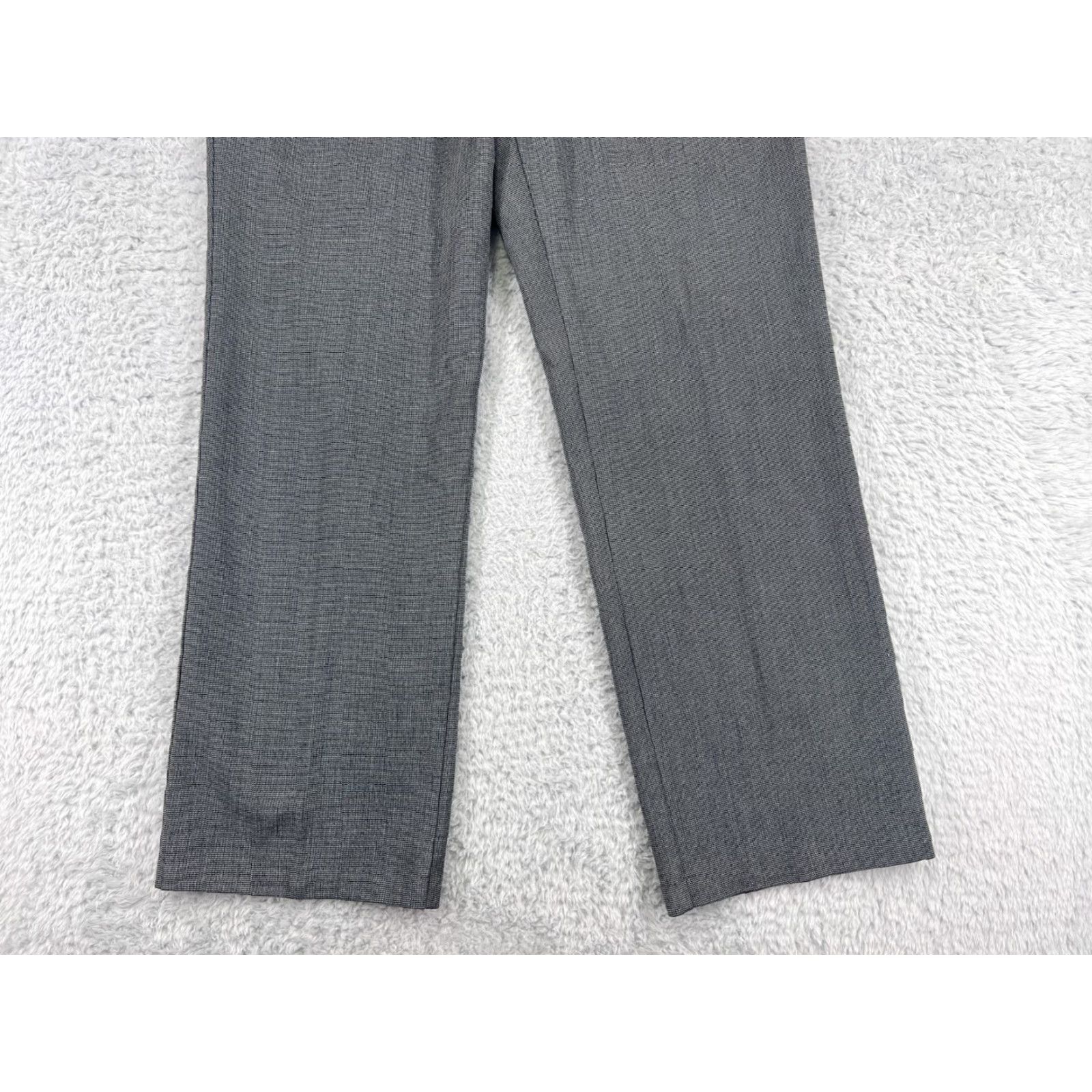 Vintage Christopher & Banks Women's Pants Size 10 Gray Cotton Blend Straight Leg Chino Stretch Casual Size 32" / US 10 / IT 46 - 6 Thumbnail