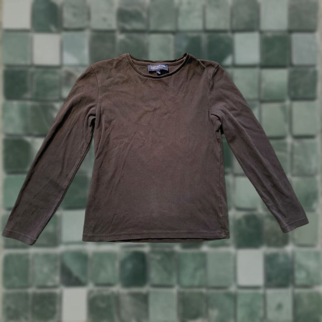 Jones New York Jones New York signature shirt Womens PS Petite Small Long Sleeve Black Size S / US 4 / IT 40 - 1 Thumbnail