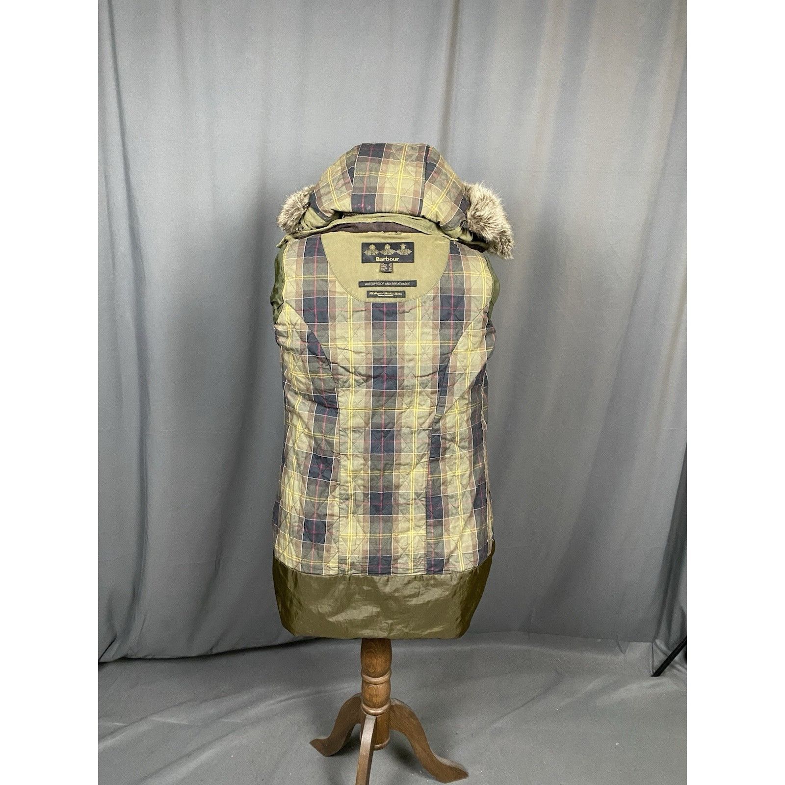 Barbour Barbour Brittania Green Waxed Winter Insulated Parka Jacket Size M / US 6-8 / IT 42-44 - 16 Thumbnail