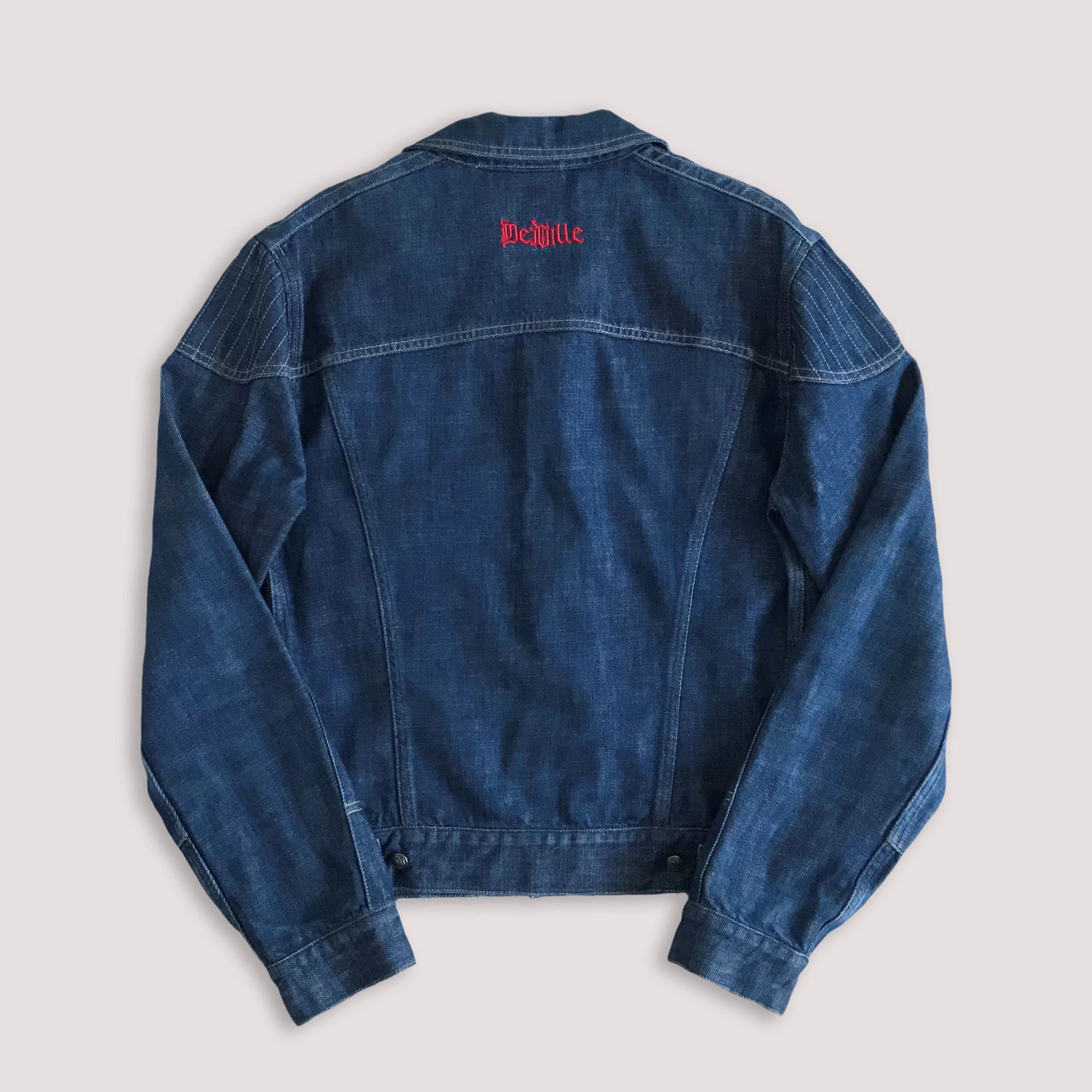 Versace Jeans Couture Vintage 90s Y2K VERSACE DeVILLE Denim Jacket Boxy Fit Unisex Size US M / EU 48-50 / 2 - 2 Thumbnail