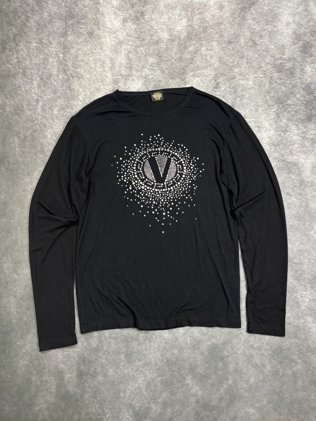 Versace Jeans Couture Vintage Versace Jeans Couture Longsleeve Studded Rhinestone Size US S / EU 44-46 / 1 - 1 Thumbnail