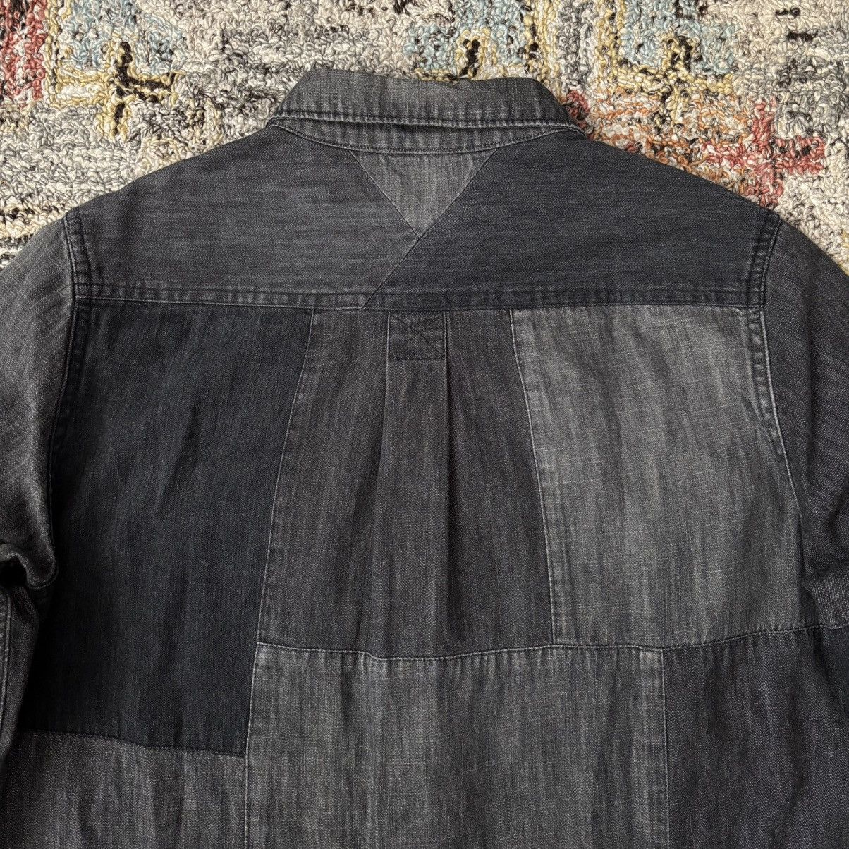 Engineered Garments White Mountaineering chambray patchwork buttonup shirt Size XS / US 0-2 / IT 36-38 - 5 Thumbnail