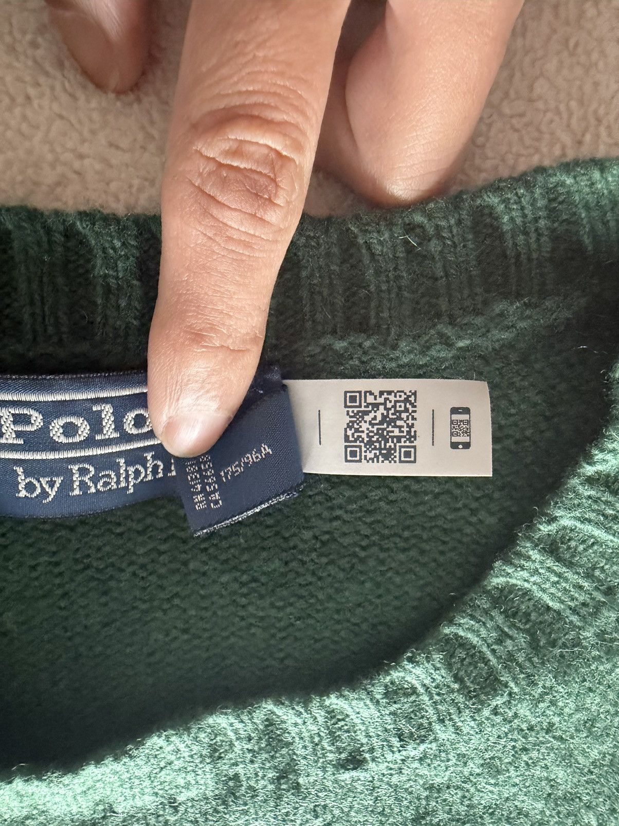 Polo Ralph Lauren Polo Bear Sweater in Wool/Cashmere Green Medium Size US M / EU 48-50 / 2 - 5 Thumbnail