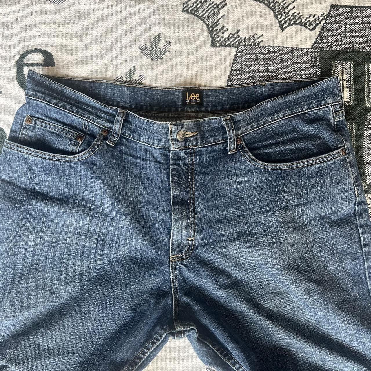 Lee × Vintage Vintage Y2K Super Baggy Dark Wash Workwear denim Jeans Size US 38 / EU 54 - 6 Thumbnail