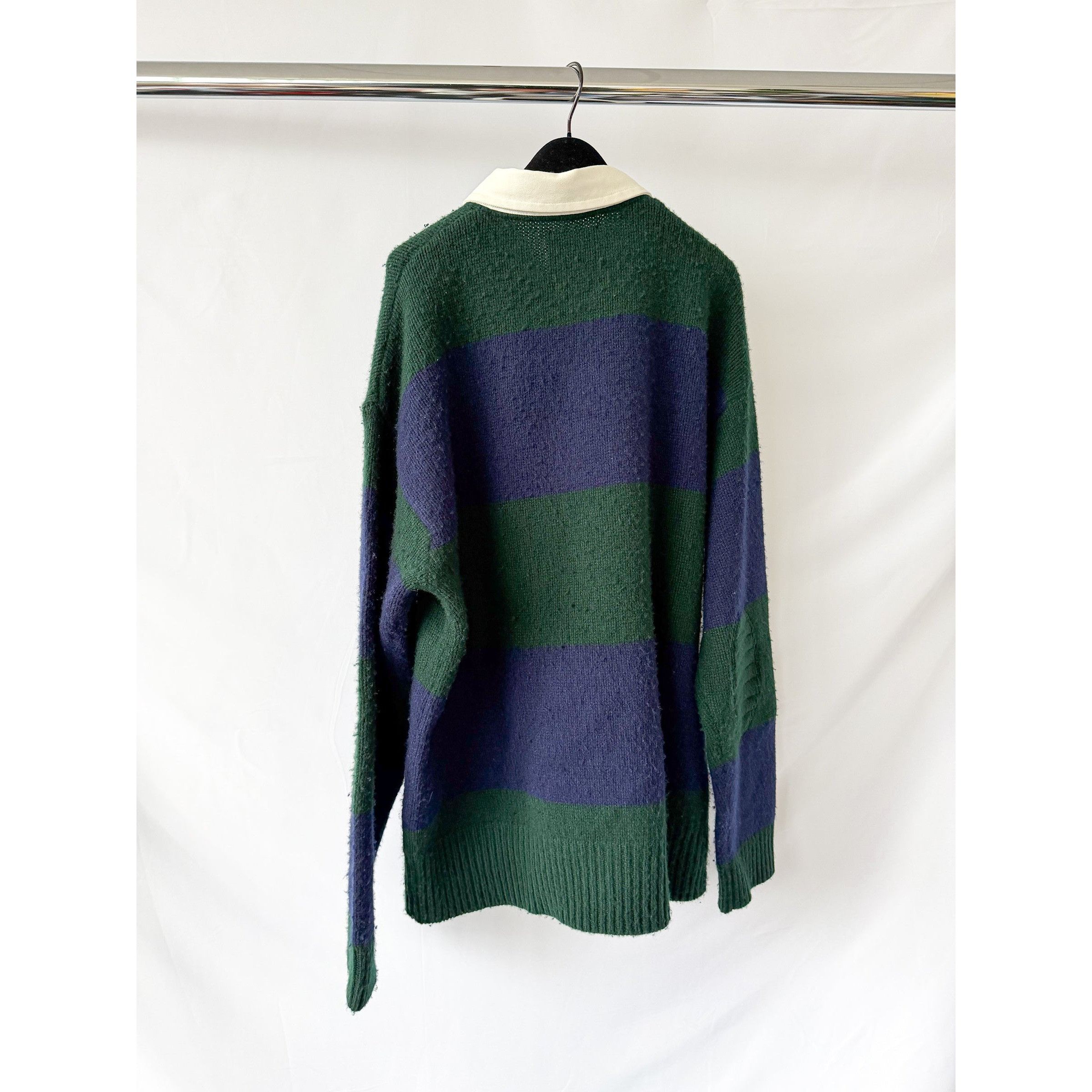 Polo Ralph Lauren Ralph Lauren Polo Striped Wool Cashmere Rugby Jumper Size US XXL / EU 58 / 5 - 8 Thumbnail