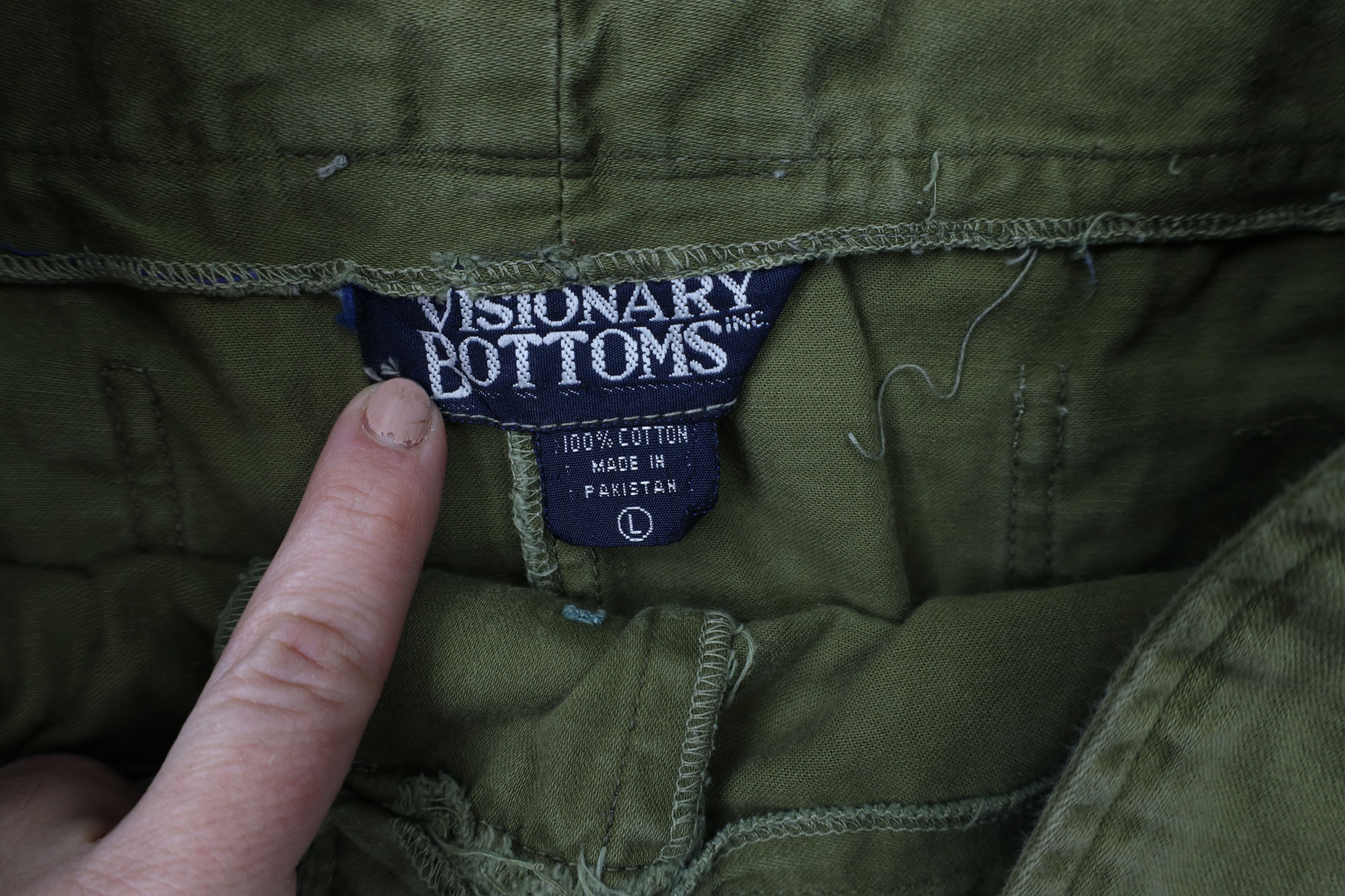 Vintage Vintage 80s 90s Streetwear Military Style High Waist Pants Size 35" - 7 Thumbnail