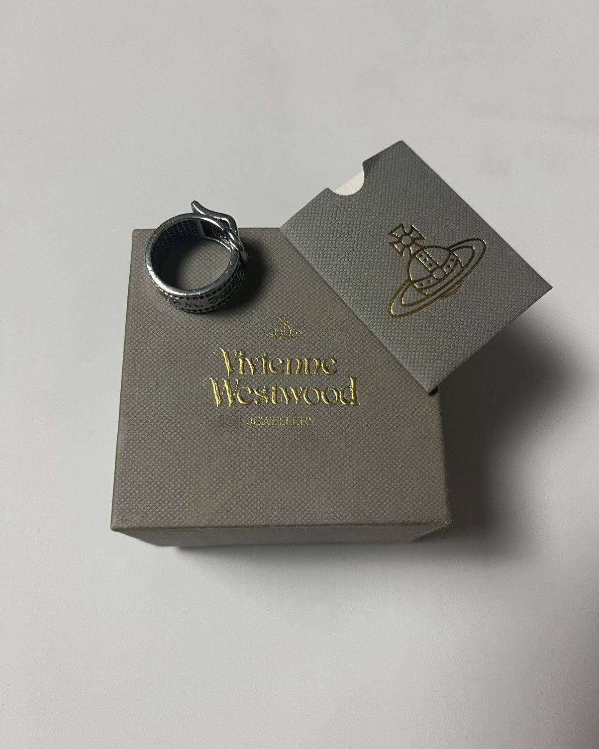 Vivienne Westwood Vivienne Westwood M925 Sterling Silver Gimmick Ring Size ONE SIZE - 7 Thumbnail