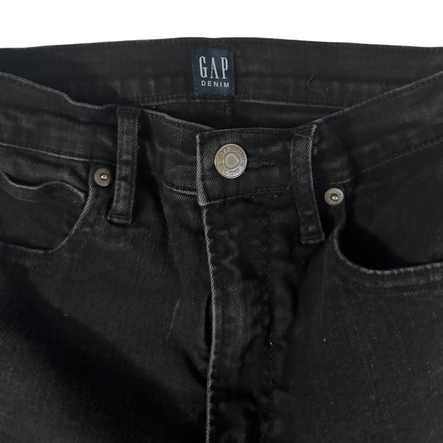 Gap GAP Denim Black True Skinny Jeans Size 4 Size 27" / US 4 / IT 40 - 4 Thumbnail