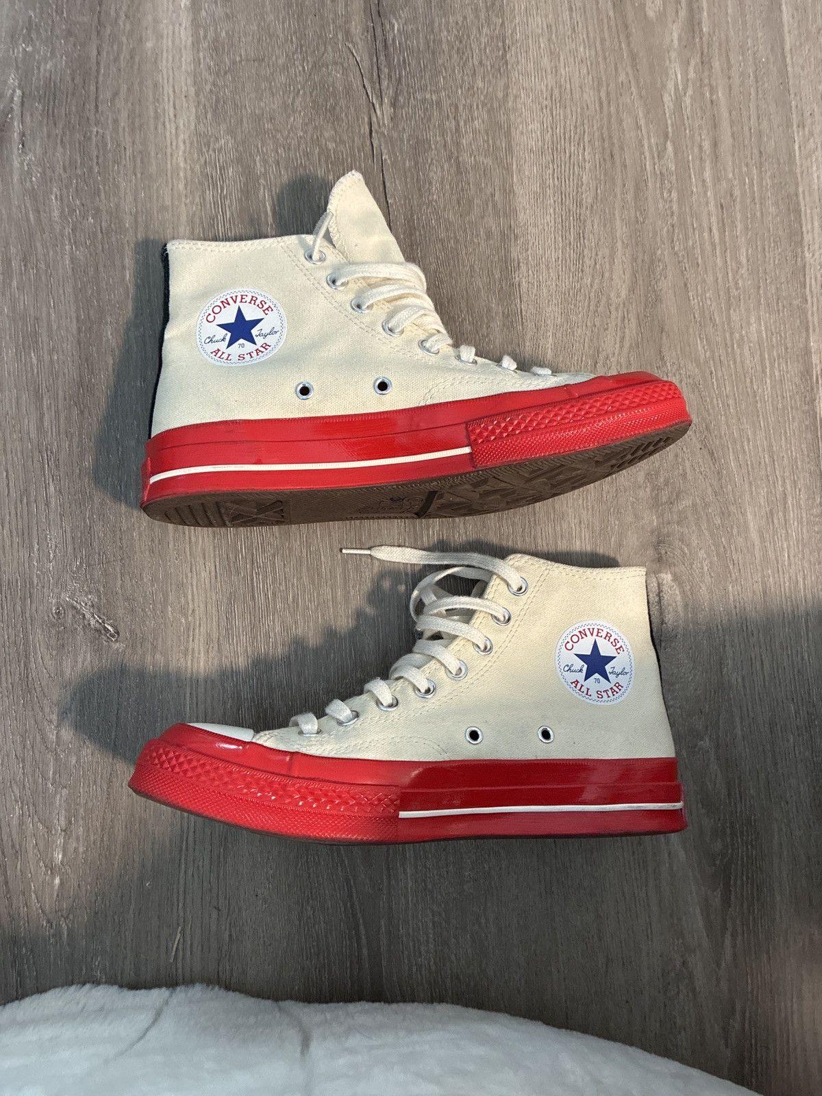 Comme des Garcons PLAY × Converse Converse COMME des GARÇONS PLAY Chuck Taylor 70 Hi Size US 7 / EU 40 - 2 Thumbnail