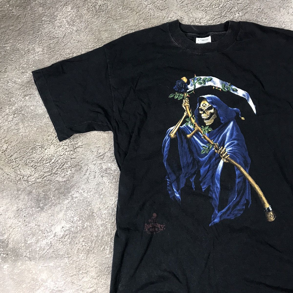 Vintage Vintage Y2K Grim Reaper Graphic Tee Dark Horror Grunge L Size US L / EU 52-54 / 3 - 3 Thumbnail