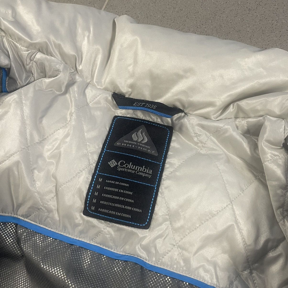 Columbia COLUMBIA Omni-Heat White Puffer Jacket removable hood M Size M / US 6-8 / IT 42-44 - 7 Thumbnail