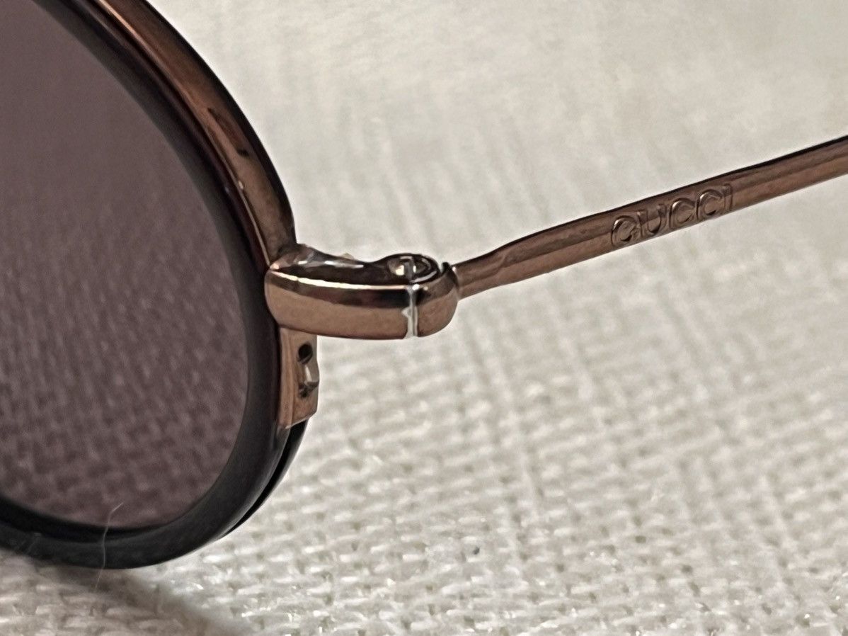 Gucci Gucci sunglasses model GG1367S 3HM (Havana / chocolat) Size ONE SIZE - 7 Thumbnail