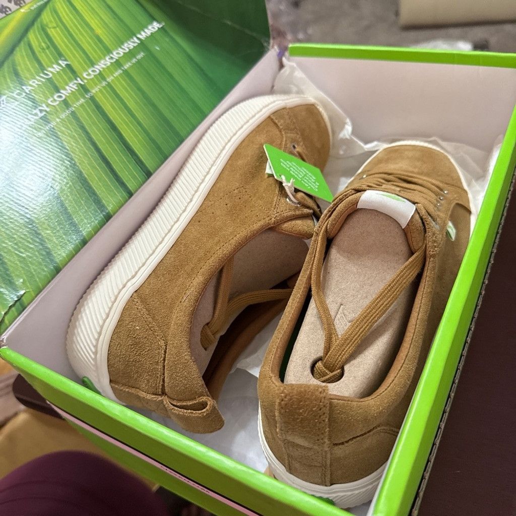 Carven Cariuma OCA Low Suede Sneakers Unisex Camel Brown Size US 9 / EU 42 - 7 Thumbnail