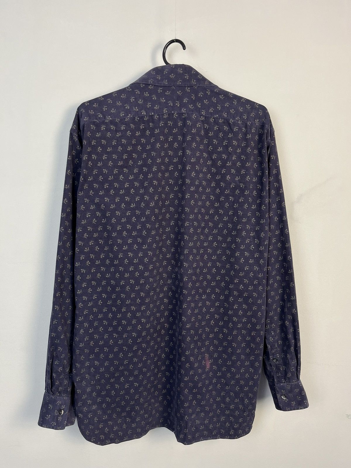 Burberry Burberry London Floral Cotton Long Sleeve Shirt Made in UK Size US L / EU 52-54 / 3 - 6 Thumbnail