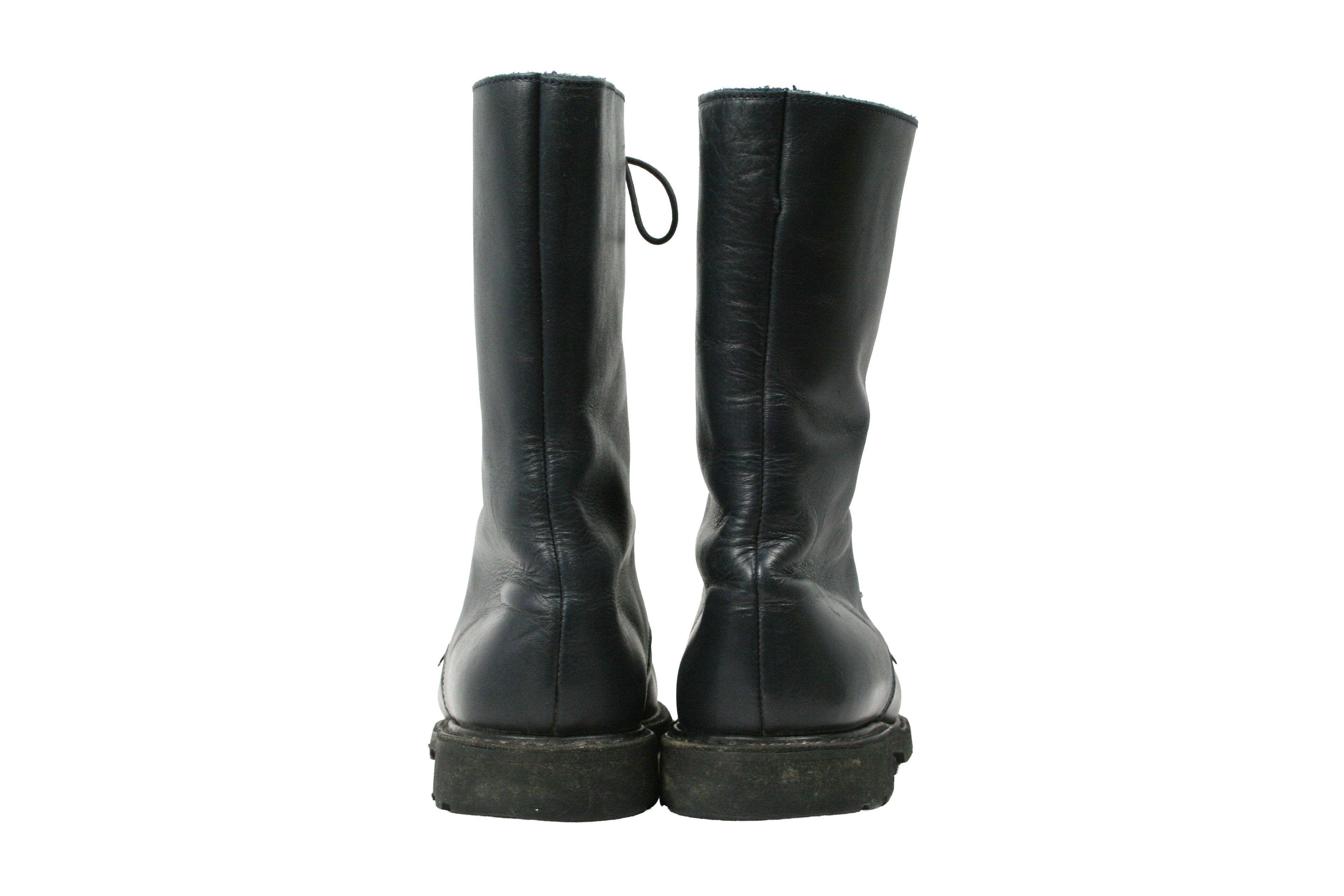Paraboot Parachoc 90S Leather Lined Biker Work Boots Vintage France Size US 8 / IT 38 - 10 Thumbnail