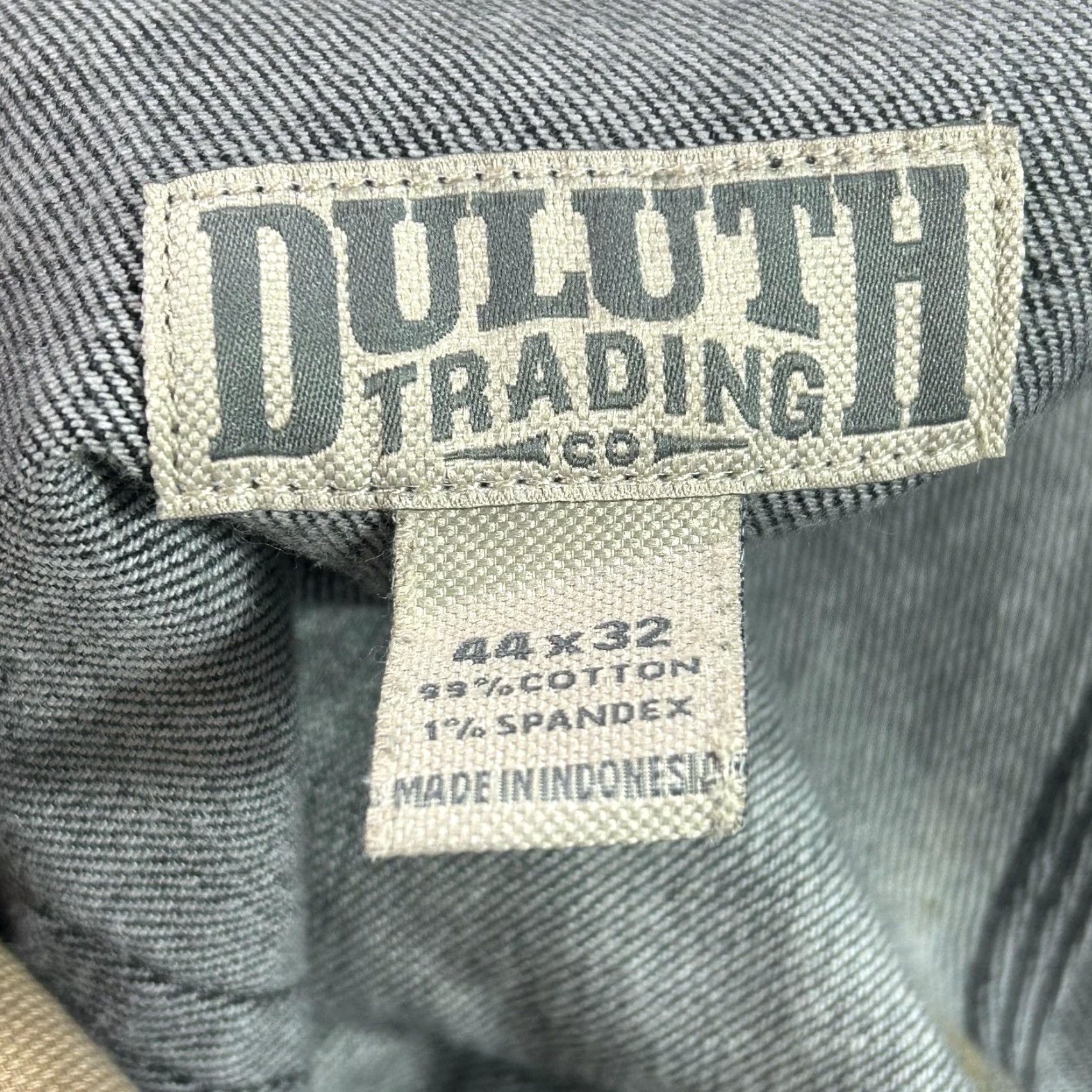 Duluth Trading Company Duluth Trading Co Duluth Flex Ballroom Jeans Mens 44x32 Gray Denim Work Pants Relaxed Fit Straight Jeans Size US 44 / EU 60 - 7 Thumbnail