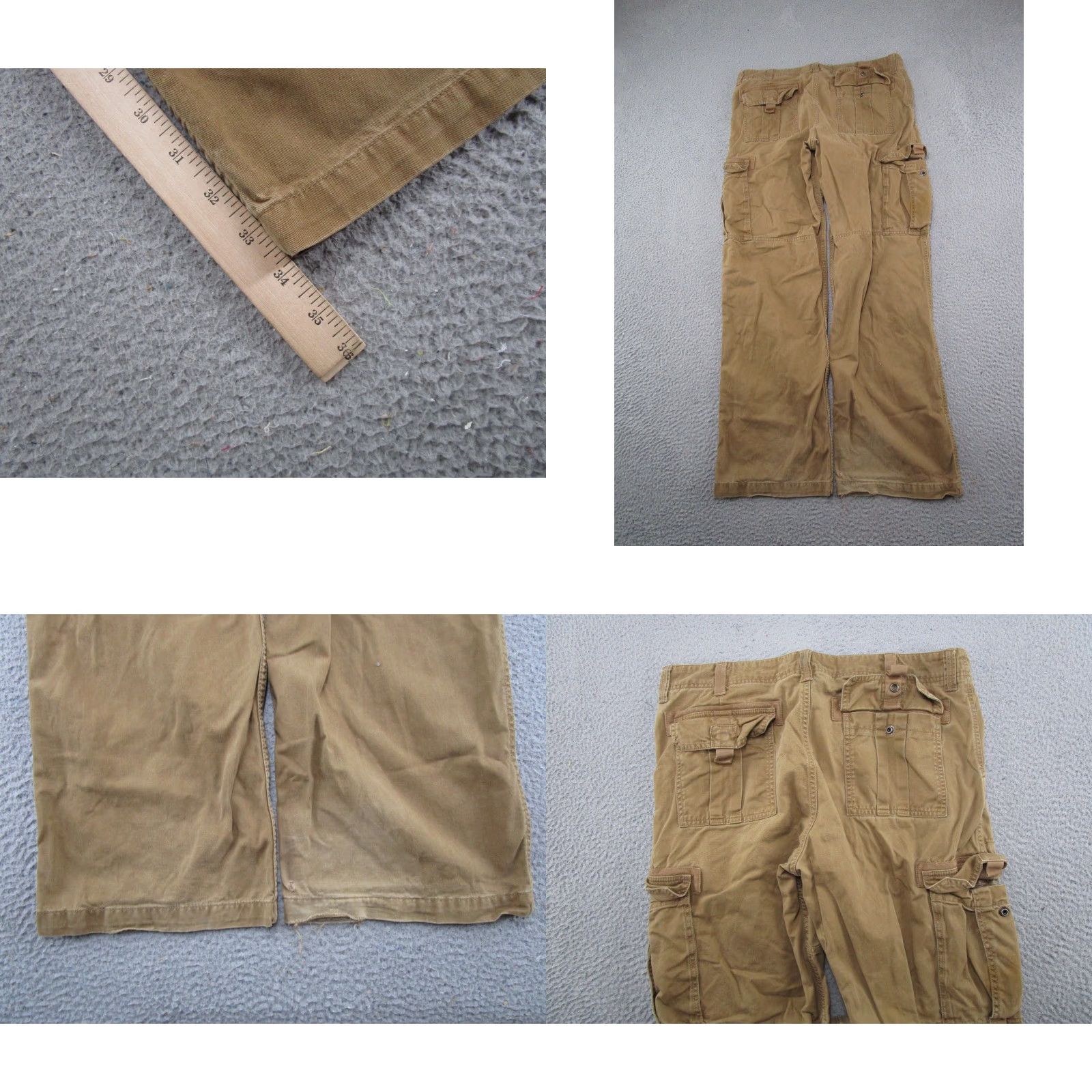 Old Navy Old Navy Y2K Loose Brown Cargo Pants 36x34 Utility Workwear Skater Grunge Size US 36 / EU 52 - 9 Thumbnail