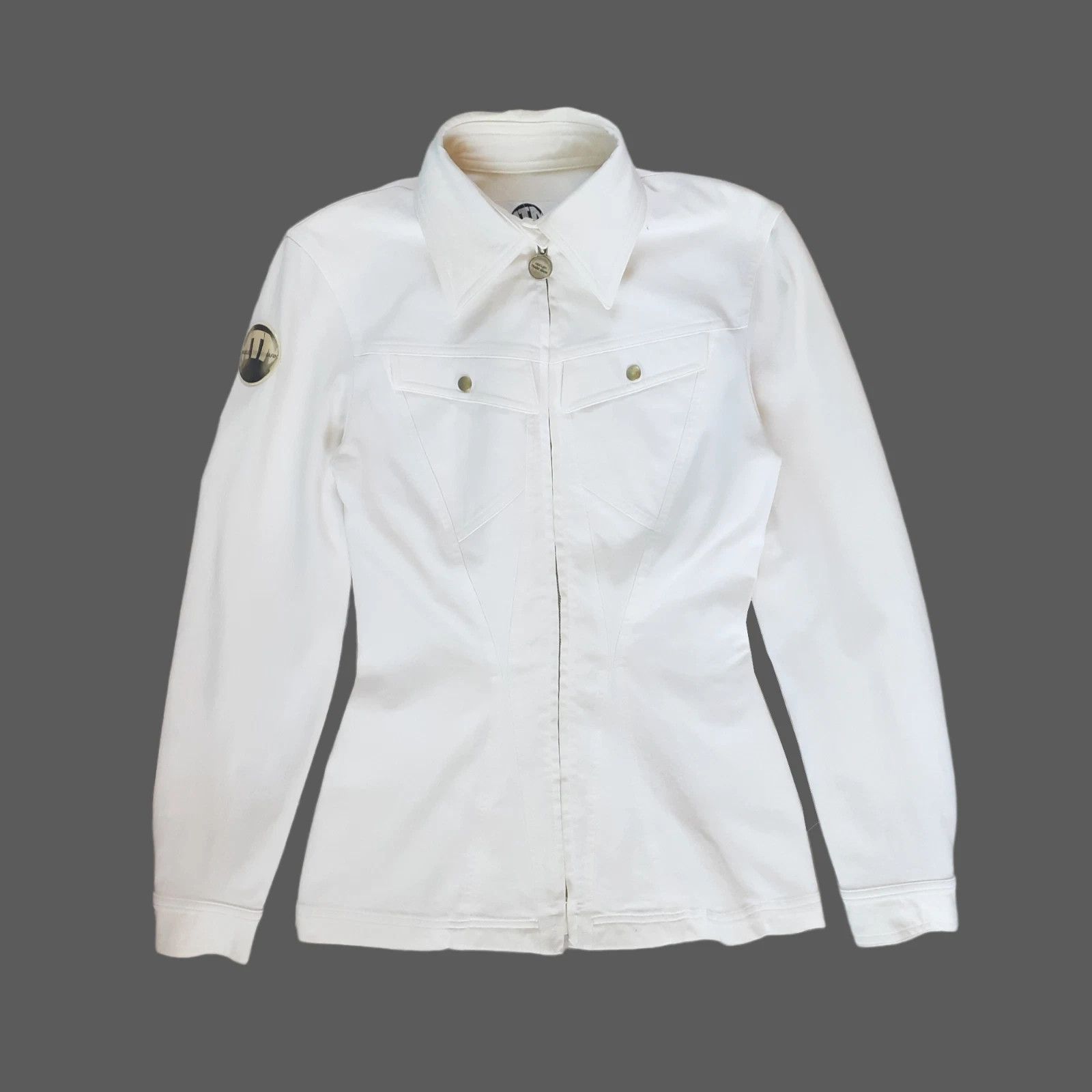 Thierry Mugler MTM Thierry Mugler Vintage Jacket Stretch White Size XS / US 0-2 / IT 36-38 - 1 Thumbnail
