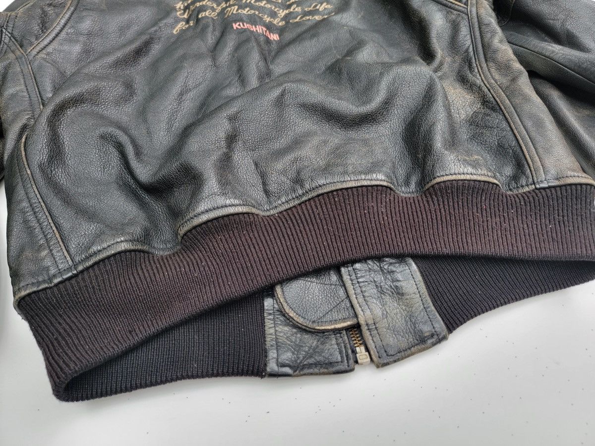 Leather ✅️Vintage Kushitani Leather Jacket Size US L / EU 52-54 / 3 - 11 Thumbnail