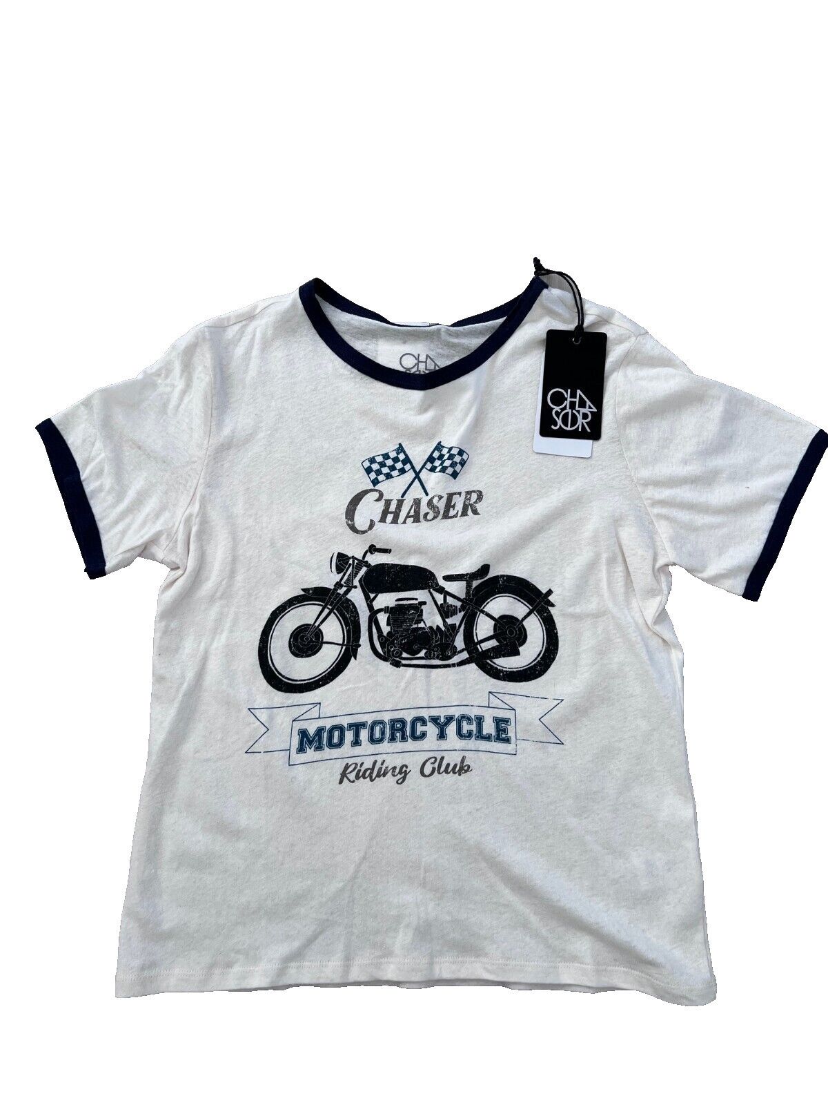 Chaser Brand Chaser Motorcycle Riding Club Tee Bright White ( S ) Size S / US 4 / IT 40 - 2 Thumbnail