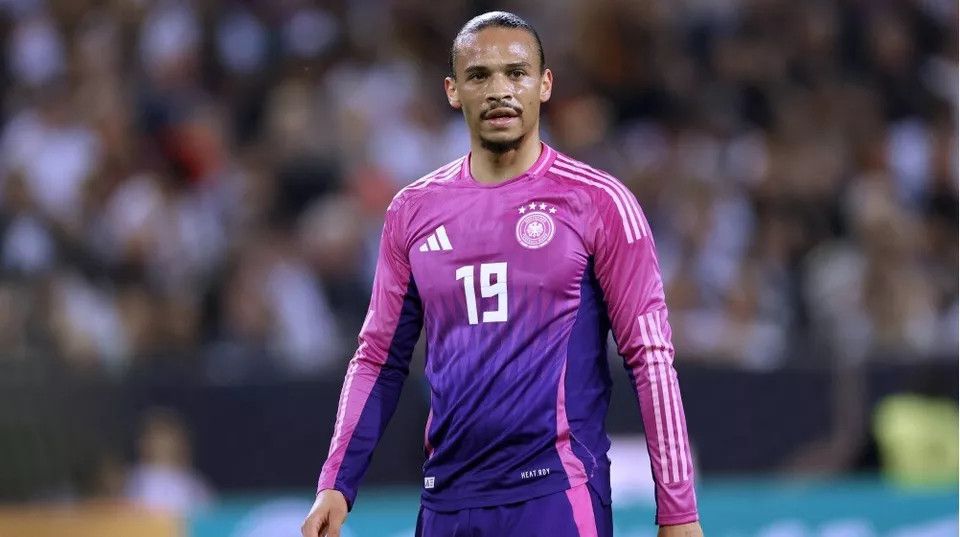Adidas GERMANY 2024 AWAY EURO SANE FOOTBALL SHIRT SOCCER JERSEY Size US M / EU 48-50 / 2 - 12 Thumbnail