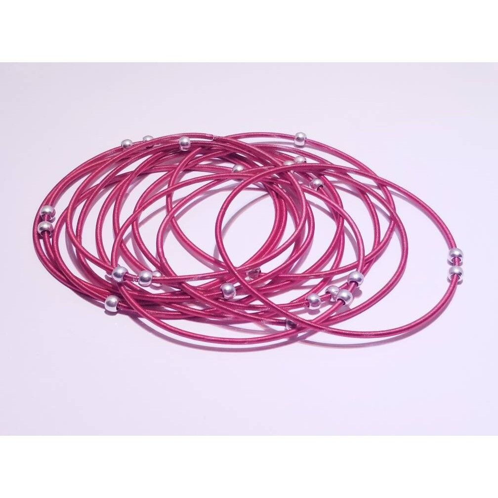 Other Bee Charming Sugar NY Red Piano Wire Bracelets Size ONE SIZE - 1 Preview