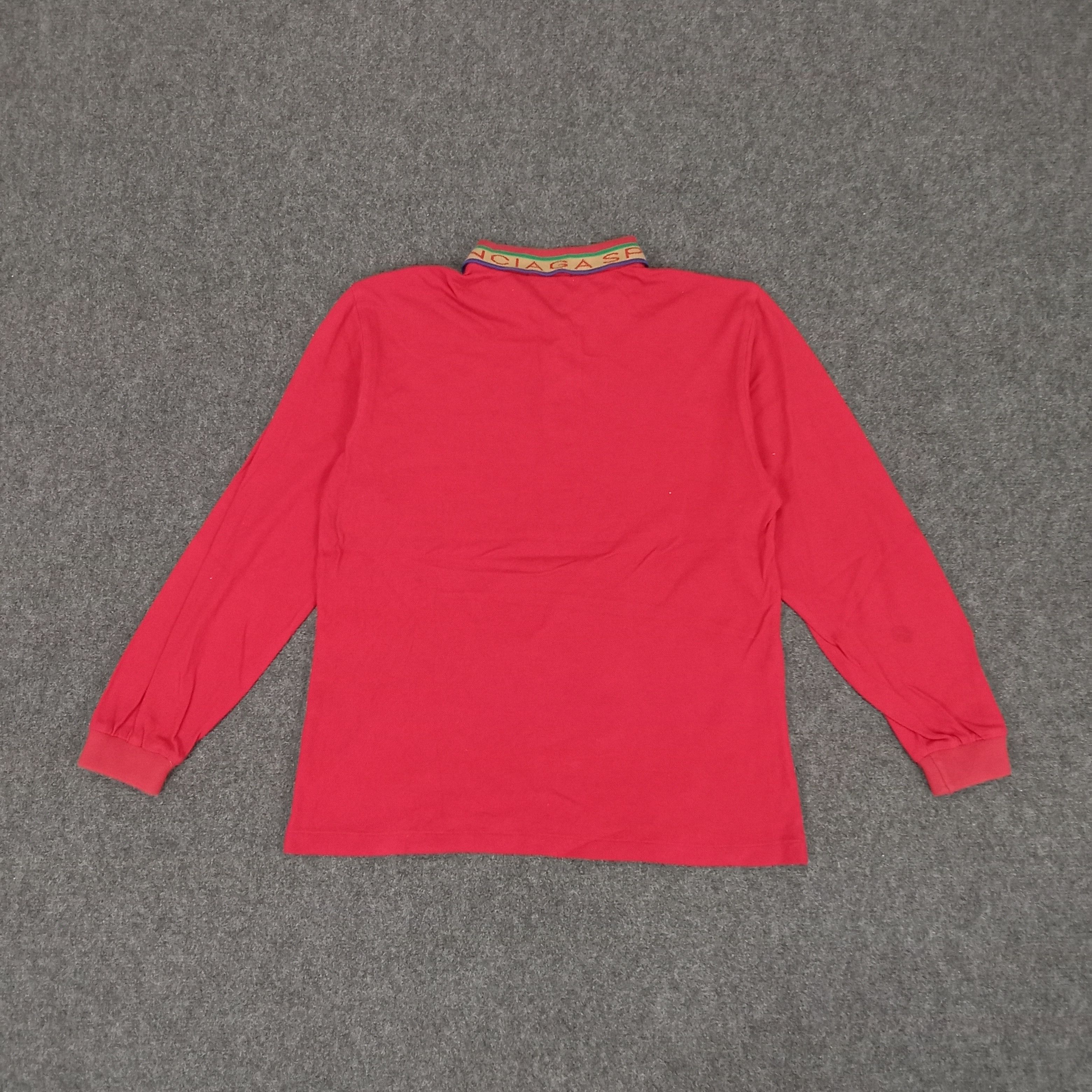 Balenciaga × Vintage Balenciaga Sport Luxury Brand Long Sleeve Polos Size US S / EU 44-46 / 1 - 5 Thumbnail