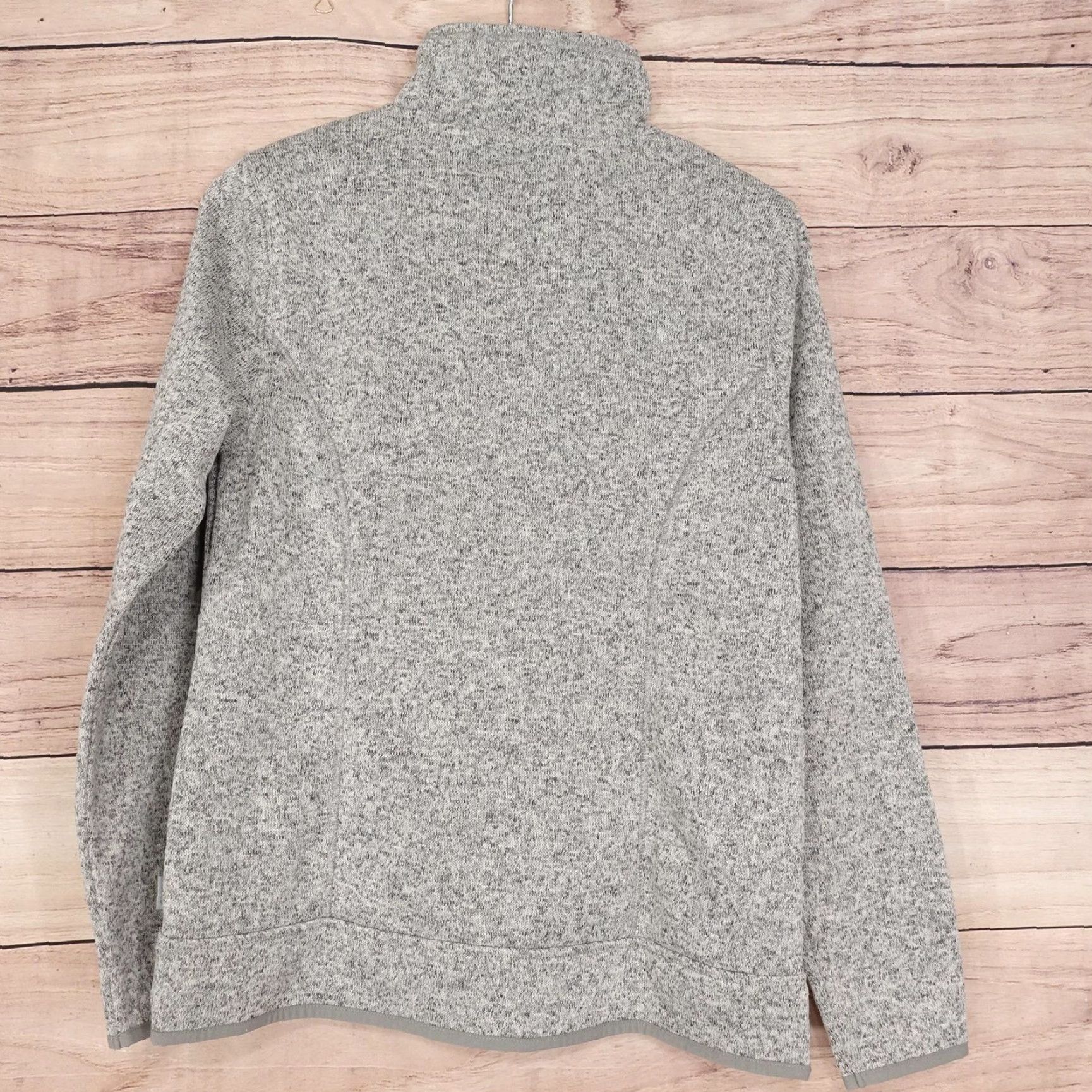 Eddie Bauer Eddie Bauer Womens M Gray 1/4 Zip Fleece Pullover Mock Neck Sweater Jacket Sweatshirt Size M / US 6-8 / IT 42-44 - 4 Thumbnail