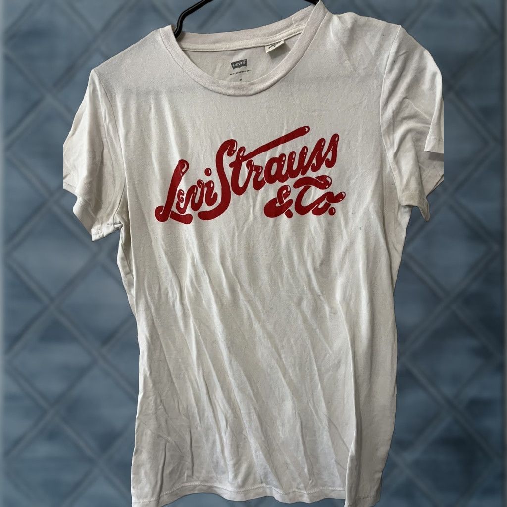 Levi's Levi's Men T-Shirt M White Logo Graphic Short Sleeve Crew Neck Tee Size M / US 6-8 / IT 42-44 - 1 Thumbnail