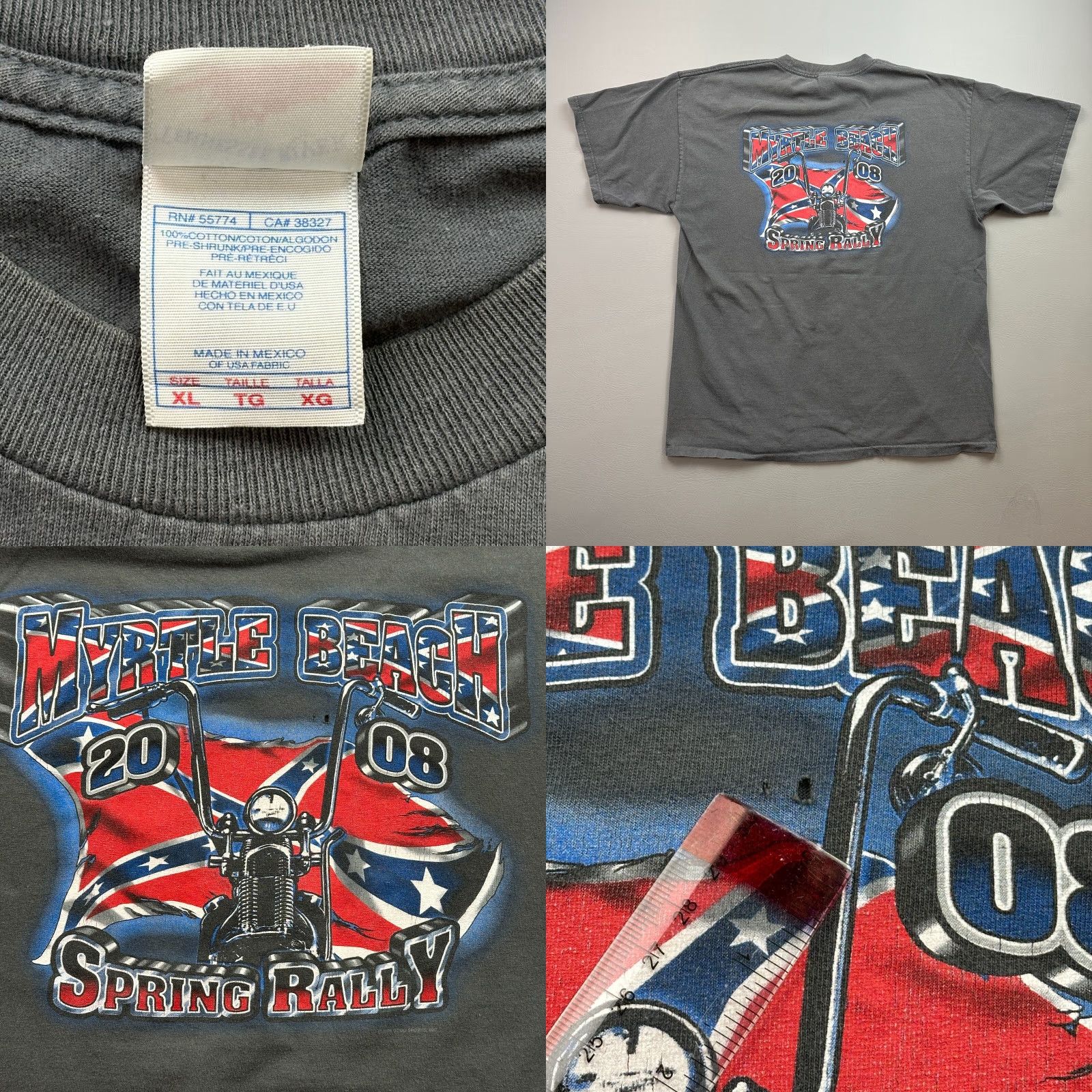 Vintage VINTAGE Tennessee River Biker Shirt Mens XL Gray Myrtle Beach Spring Rally Chopper Graphic Y2K Size US XL / EU 56 / 4 - 8 Thumbnail