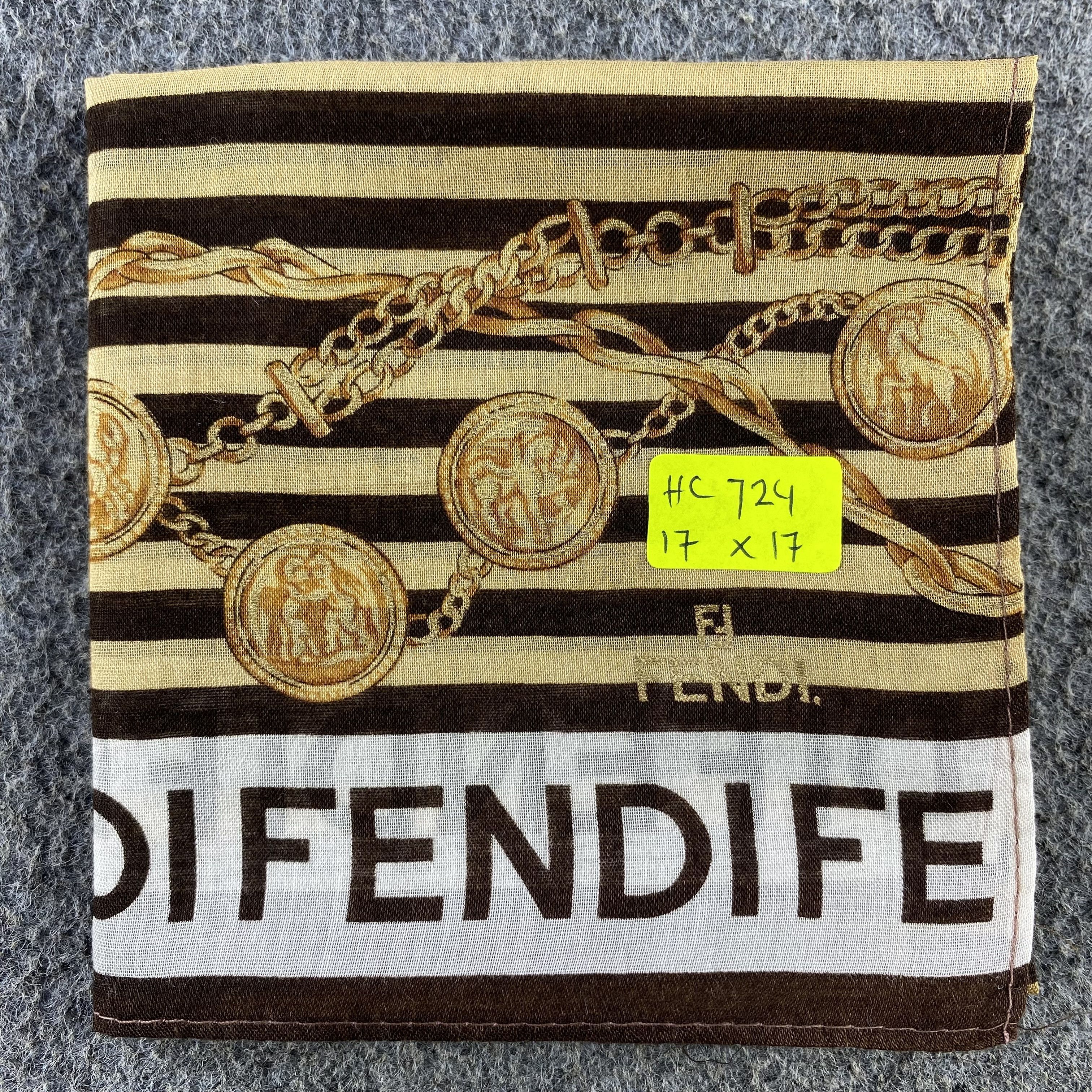 Vintage Fendi Handkerchief/Neckerchief/Bandana HC724 Size ONE SIZE - 5 Thumbnail