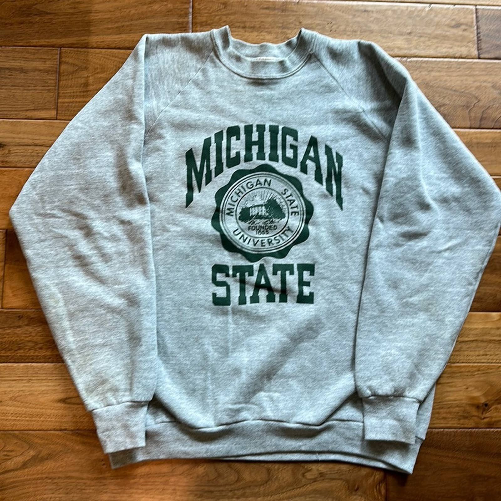 Fruit Of The Loom Vtg 80s Michigan State U Fruit of the Loom