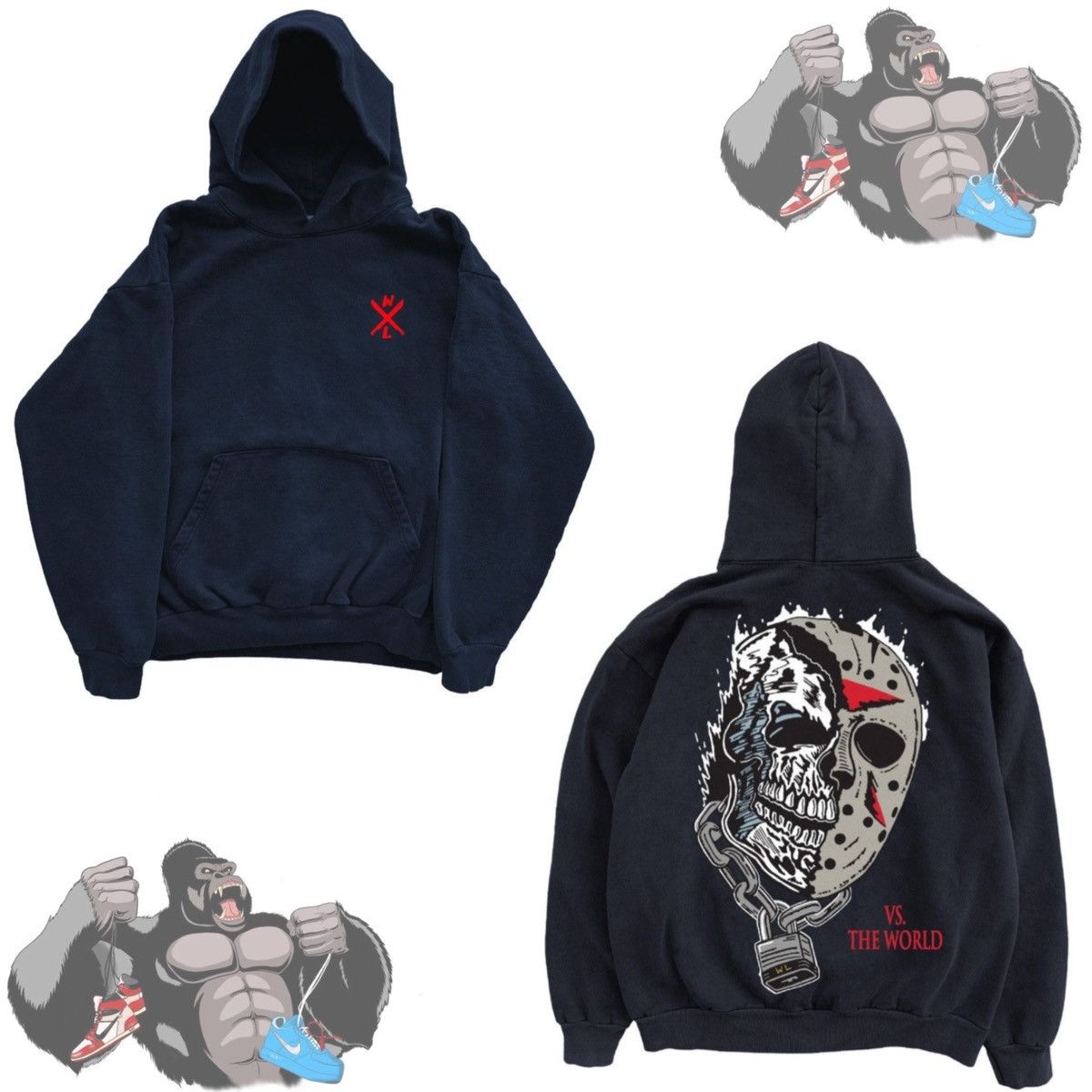 Warren Lotas Warren Lotas “Jason Vs The World” Hoodie | Grailed