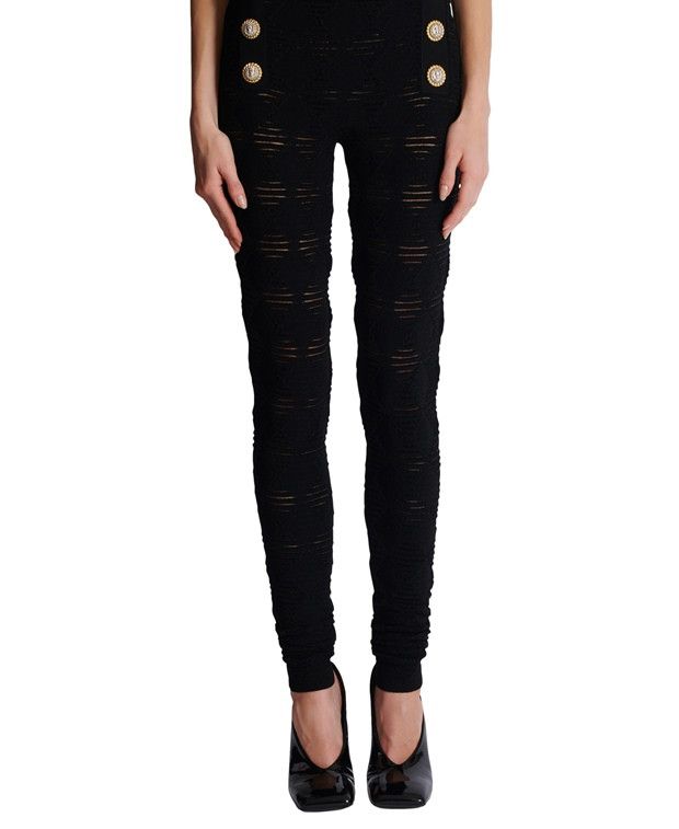 Balmain Leggings Size 34" / US 12 / IT 48 - 1 Thumbnail