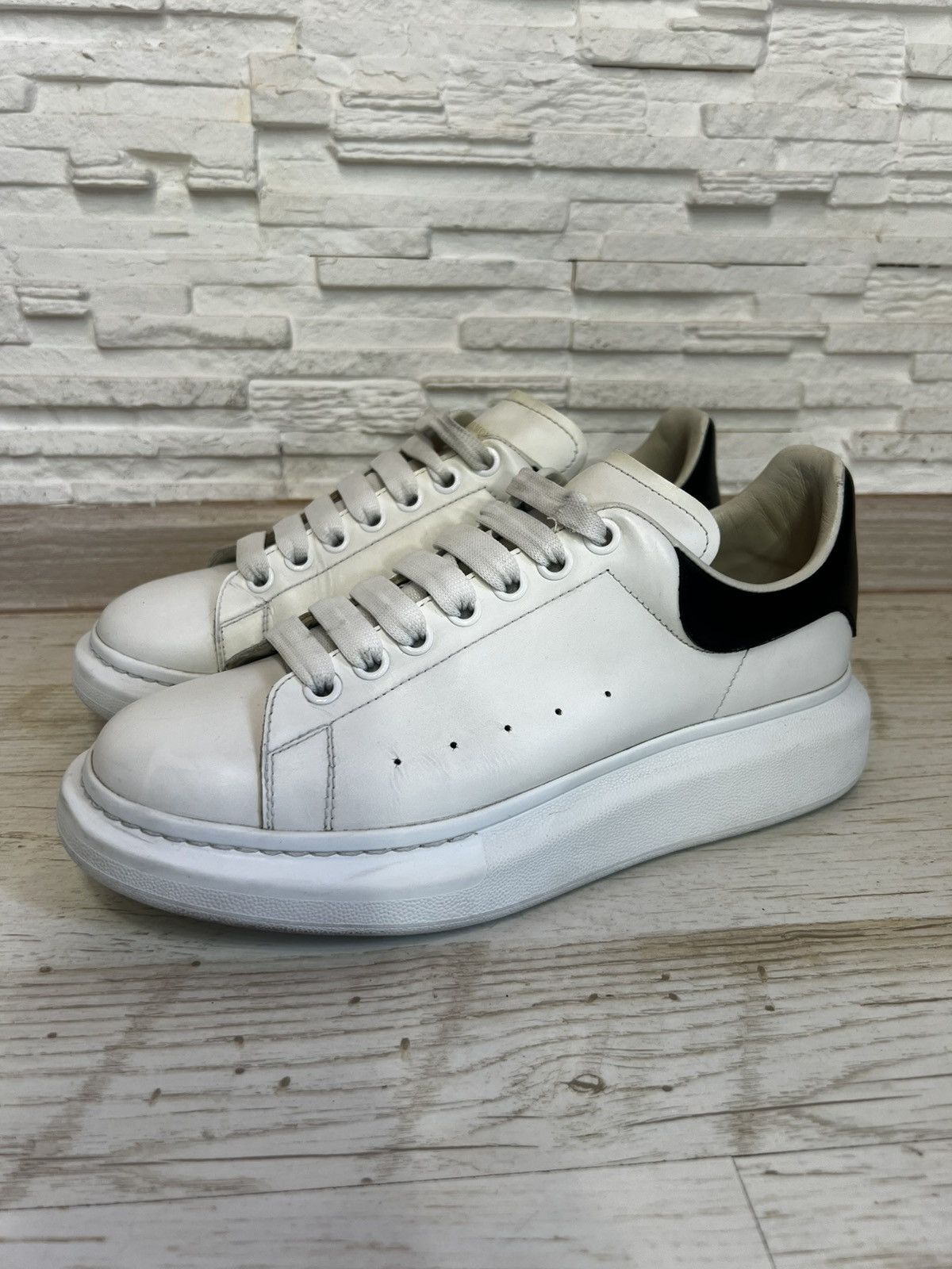 Alexander McQueen Alexander McQueen Leather Sneakers EU 41.5 (27cm) Size US 8.5 / EU 41-42 - 1 Thumbnail