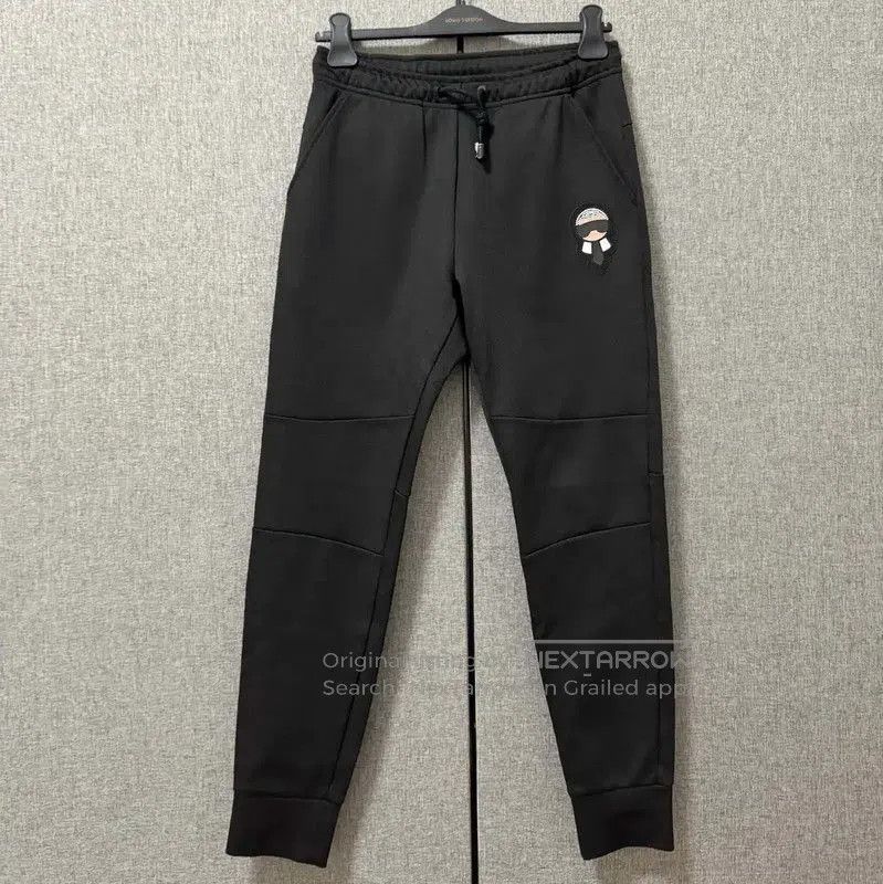 Fendi Fendi Logo Black Cotton Casual Pants for Men . Size US 27 - 1 Thumbnail